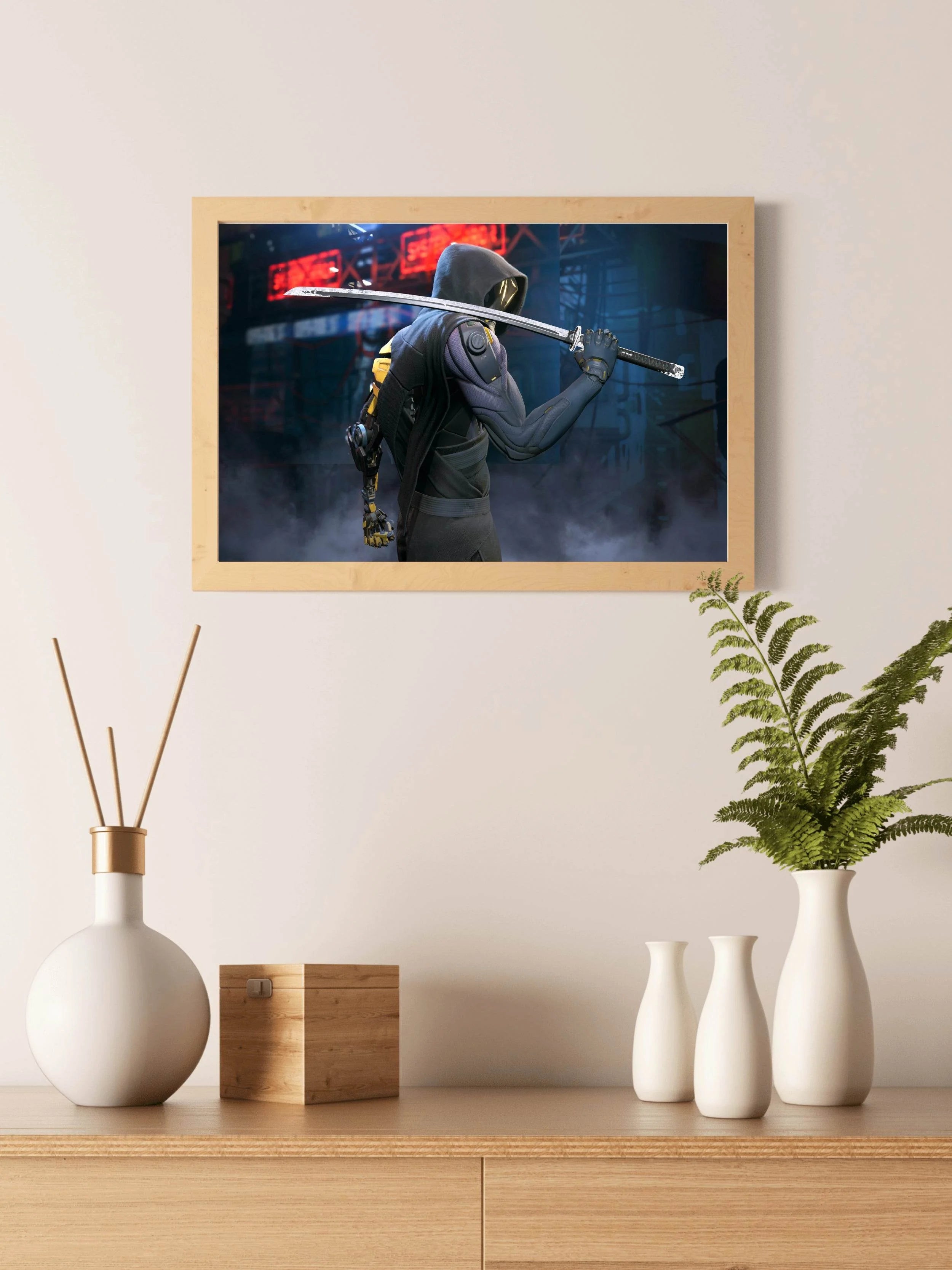 Ghost runner Gaming Wall Art - beink online art store