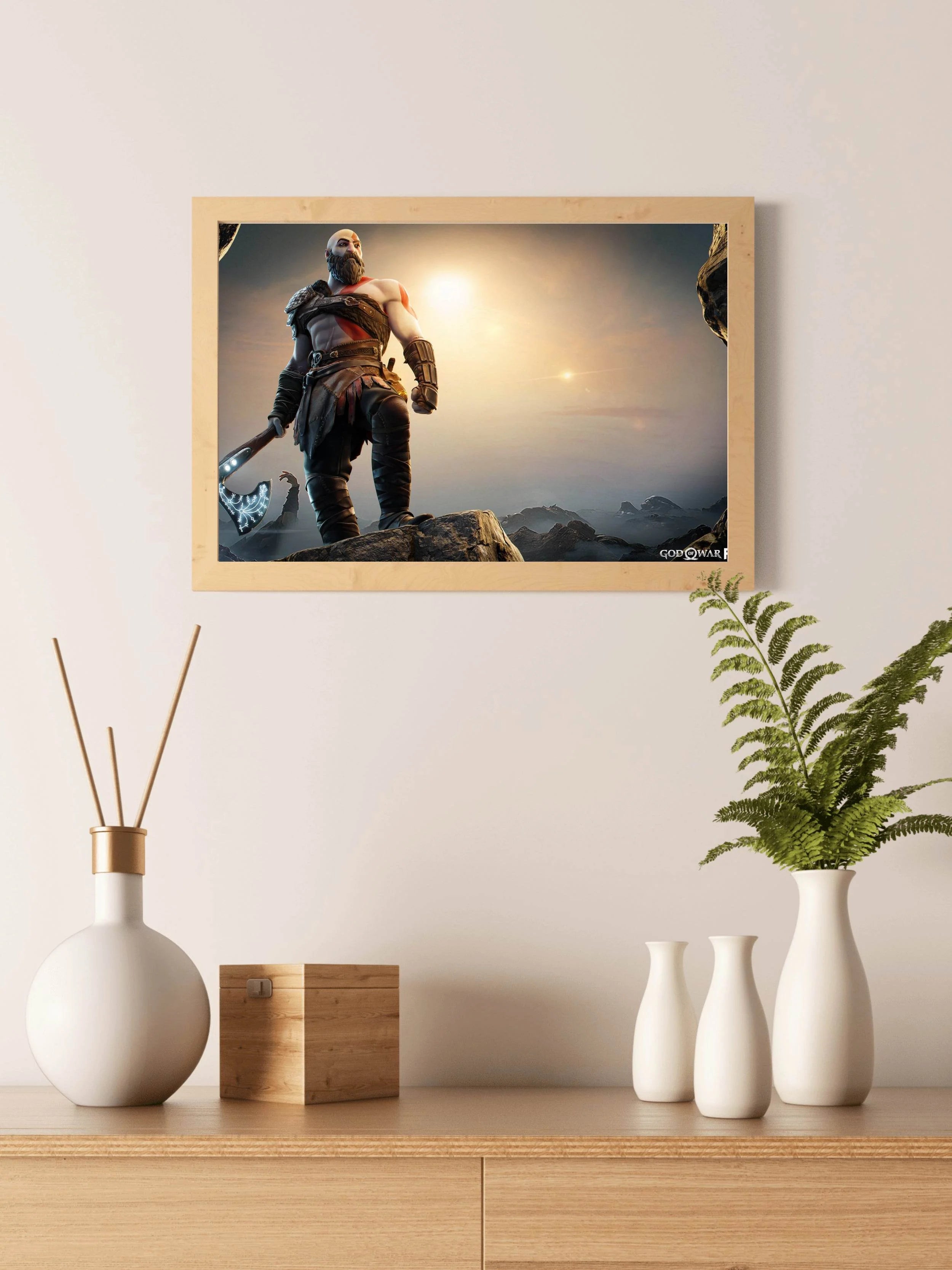 FORTNITE Kratos God Of War Gaming Wall Art - beink online art store