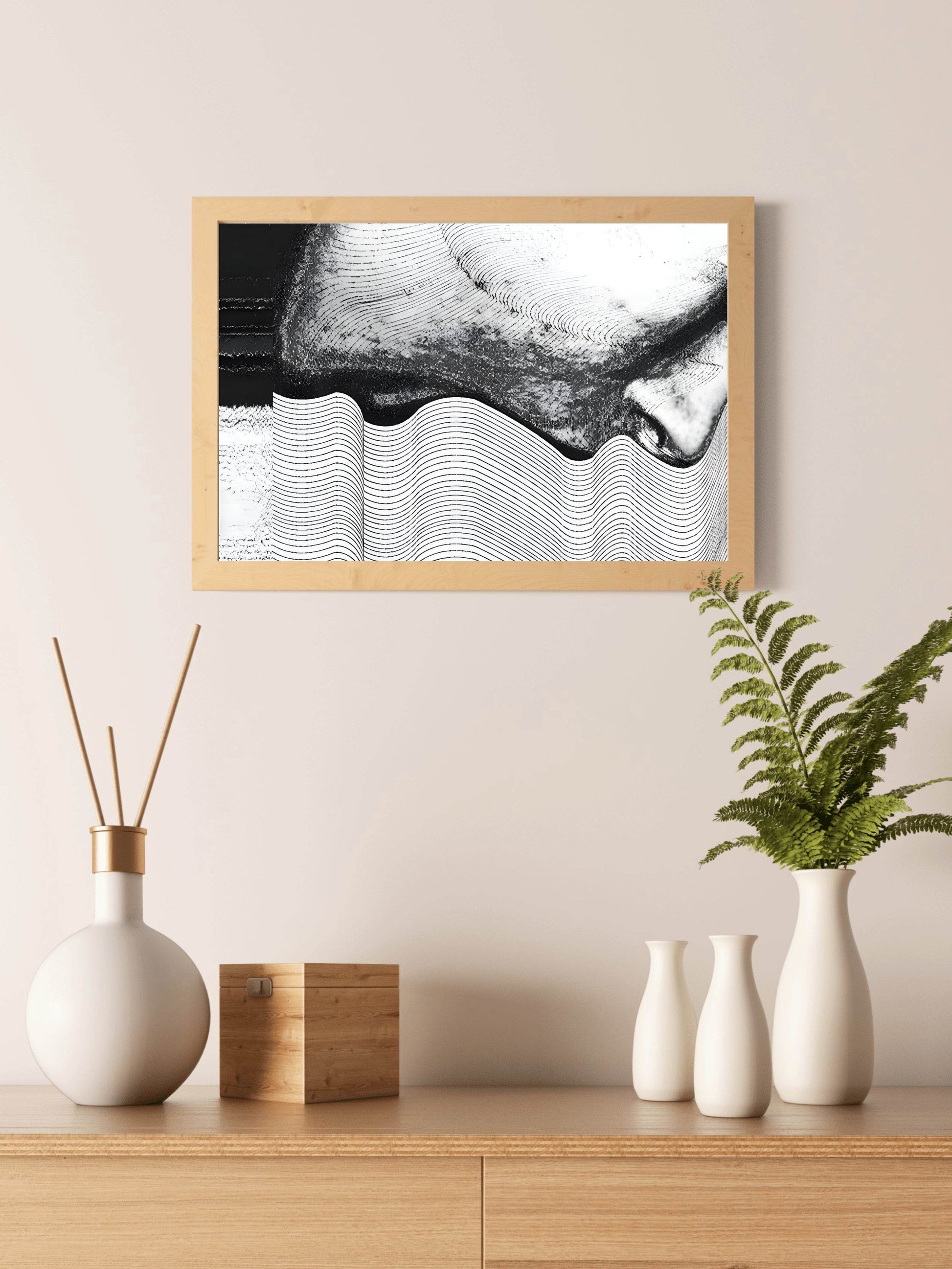Visual Illustration of Disturbed State of Mind Modern Wall Art - beink online art store