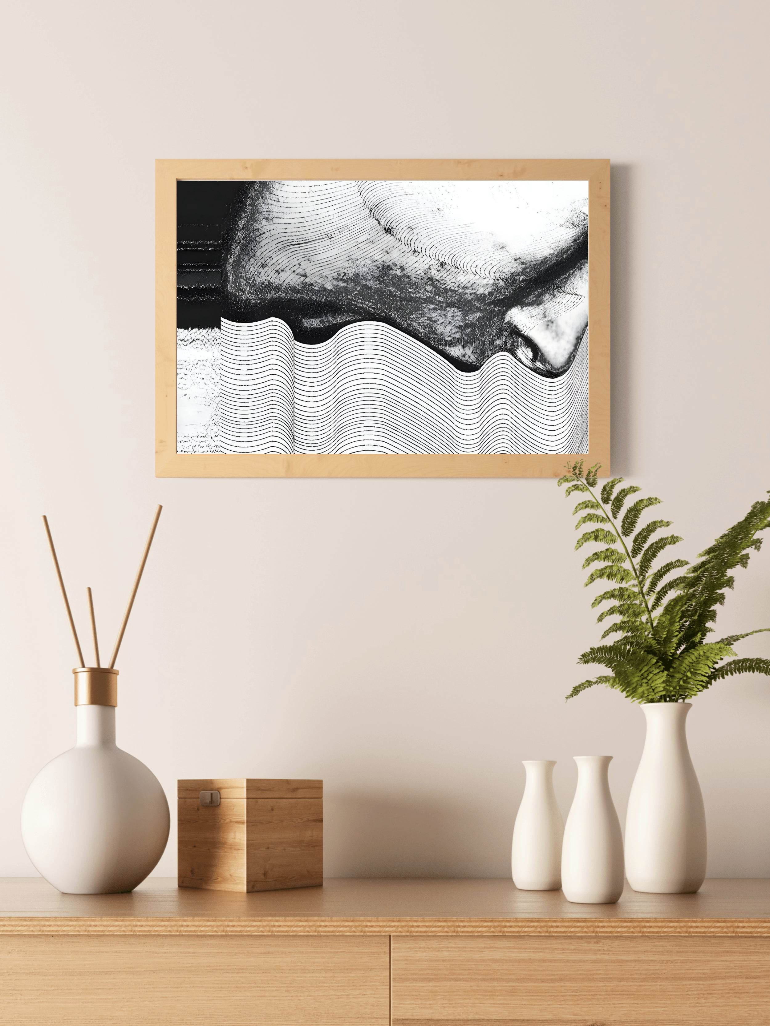 Visual Illustration of Disturbed State of Mind Modern Wall Art - beink online art store