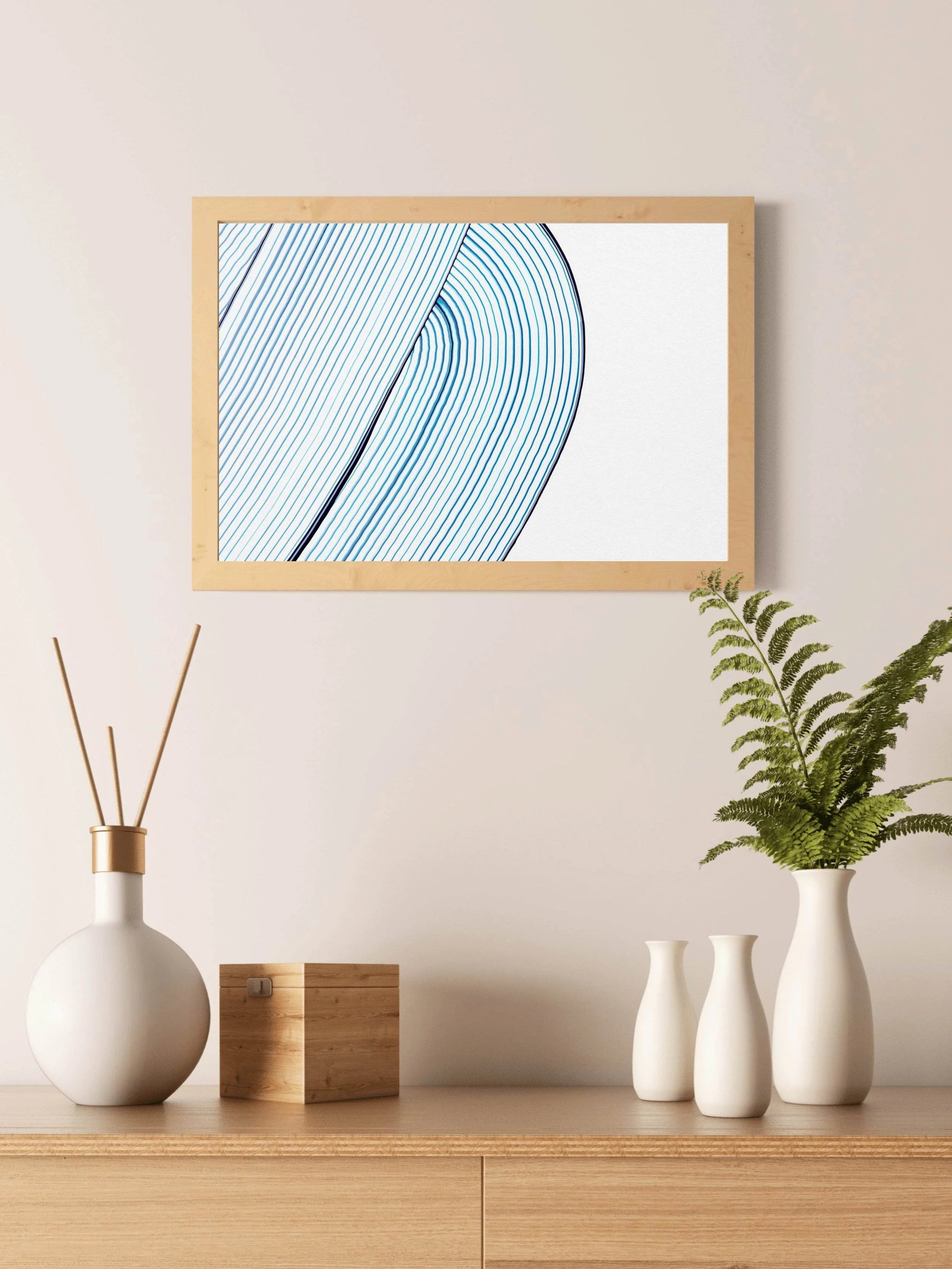 Cool Blue Texture Background Abstract Wall Art - beink online art store
