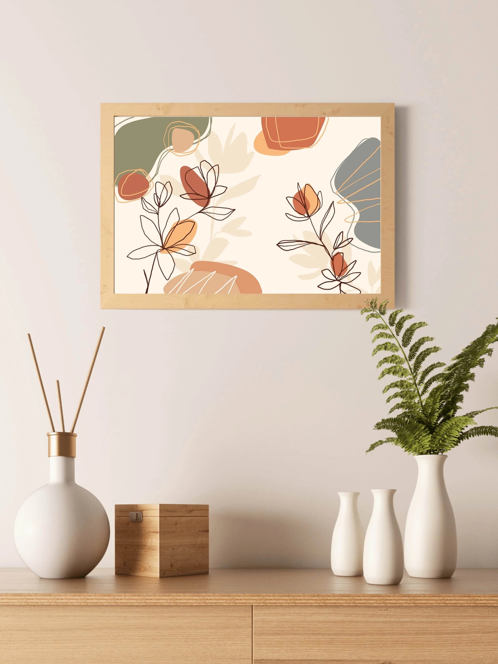 Alstroemeria Bouquet Wall Art - beink online art store