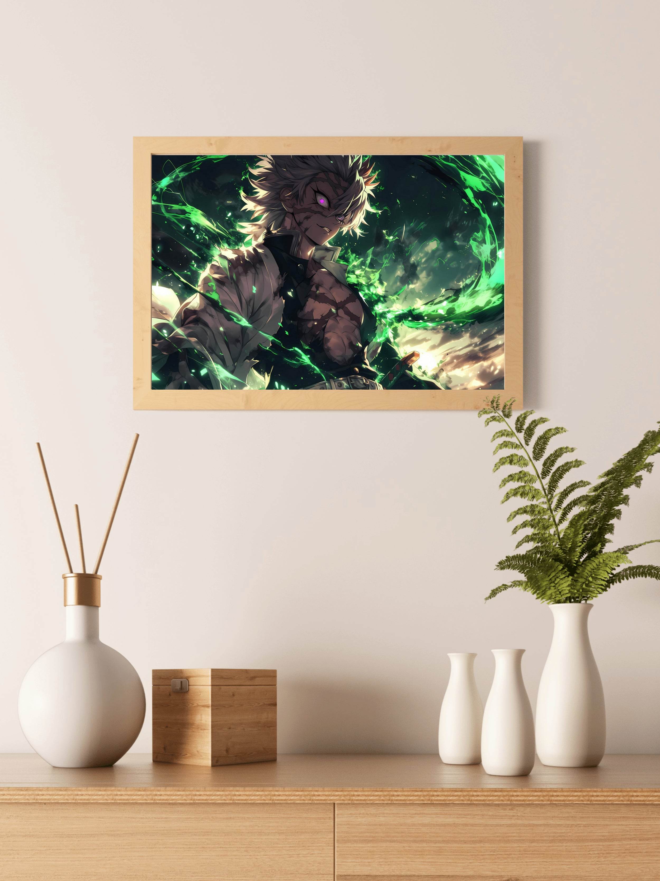 Sanemi Shinazugawa Anime Wall Art - beink online art store