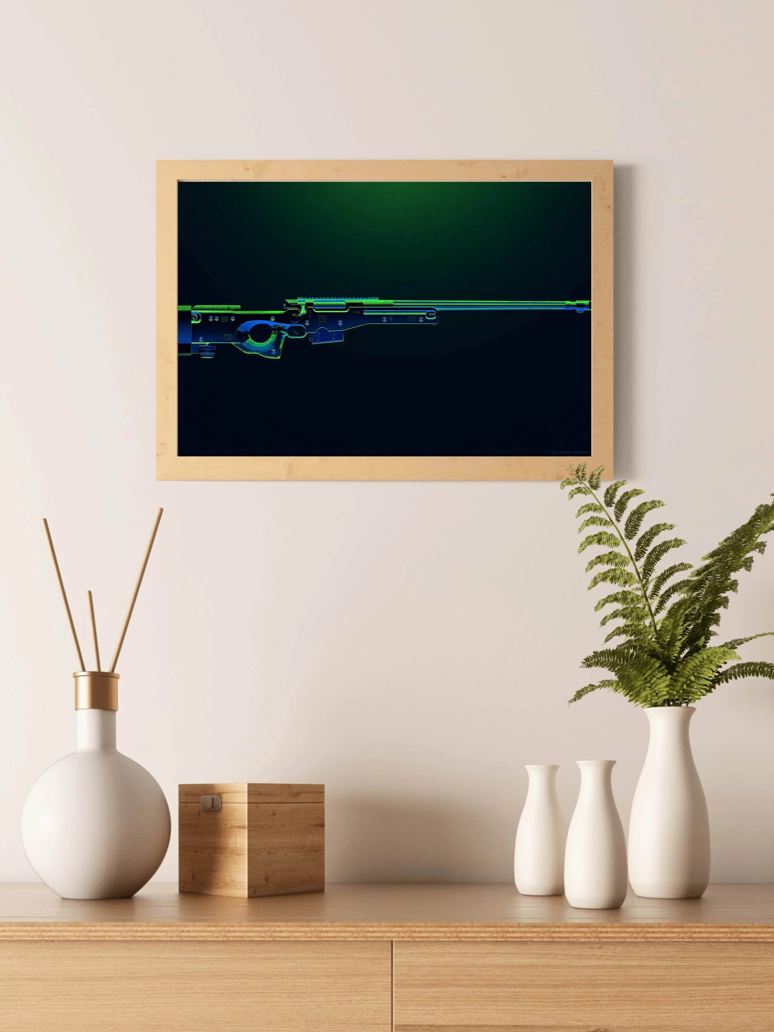 PUBG Weapon Gaming Wall Art - beink online art store