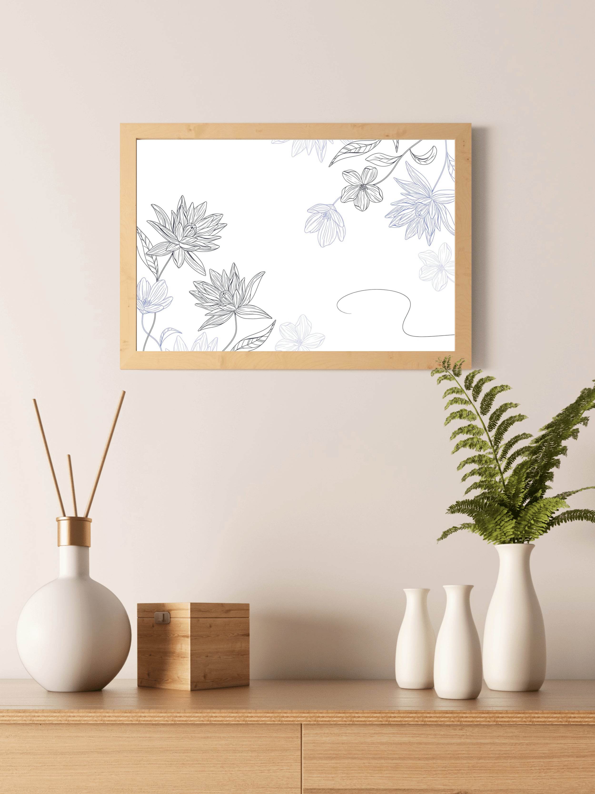 Floral Borders Wall Art - beink online art store