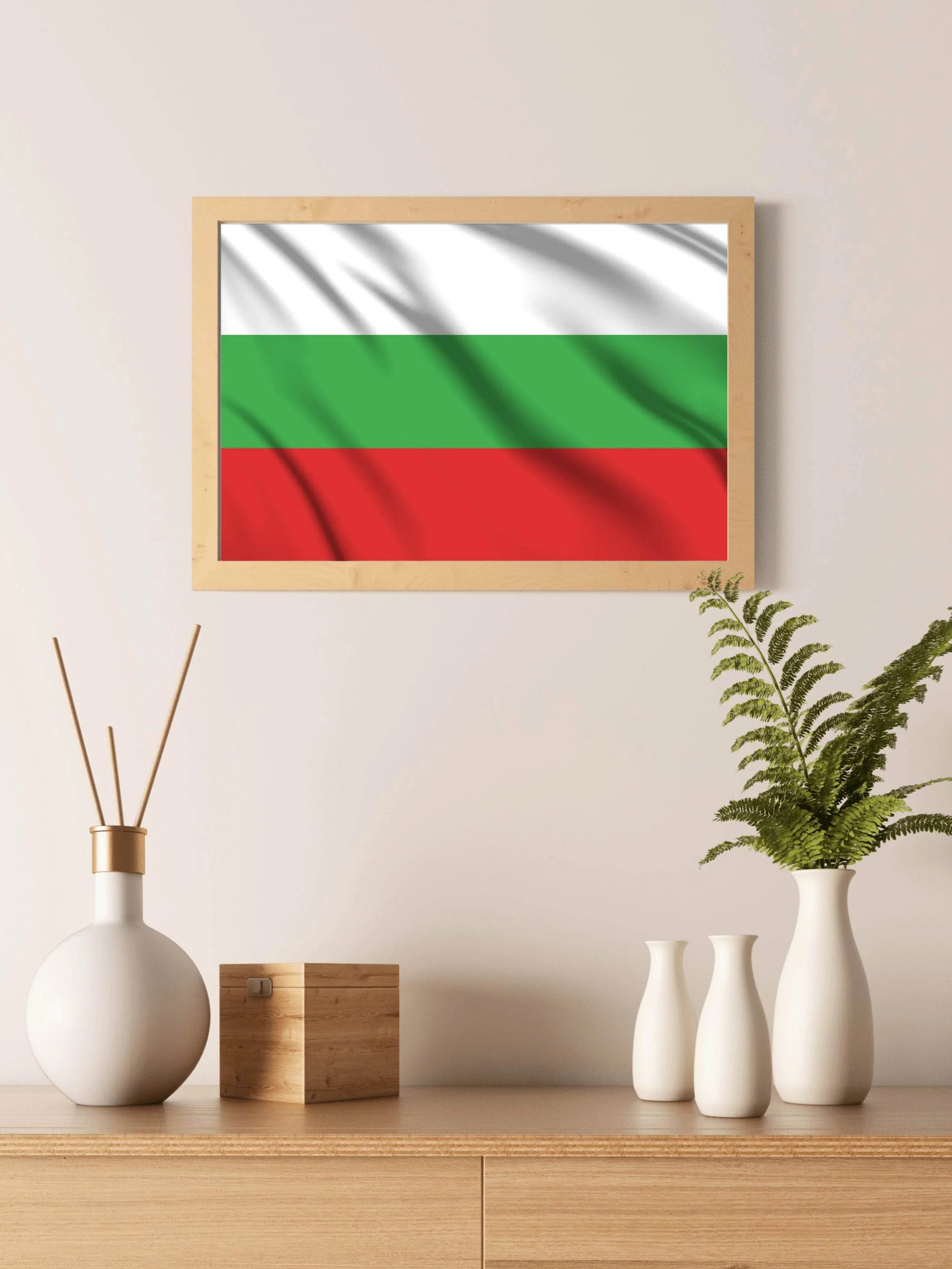 Bulgaria National Flag Wall Art - beink online art store