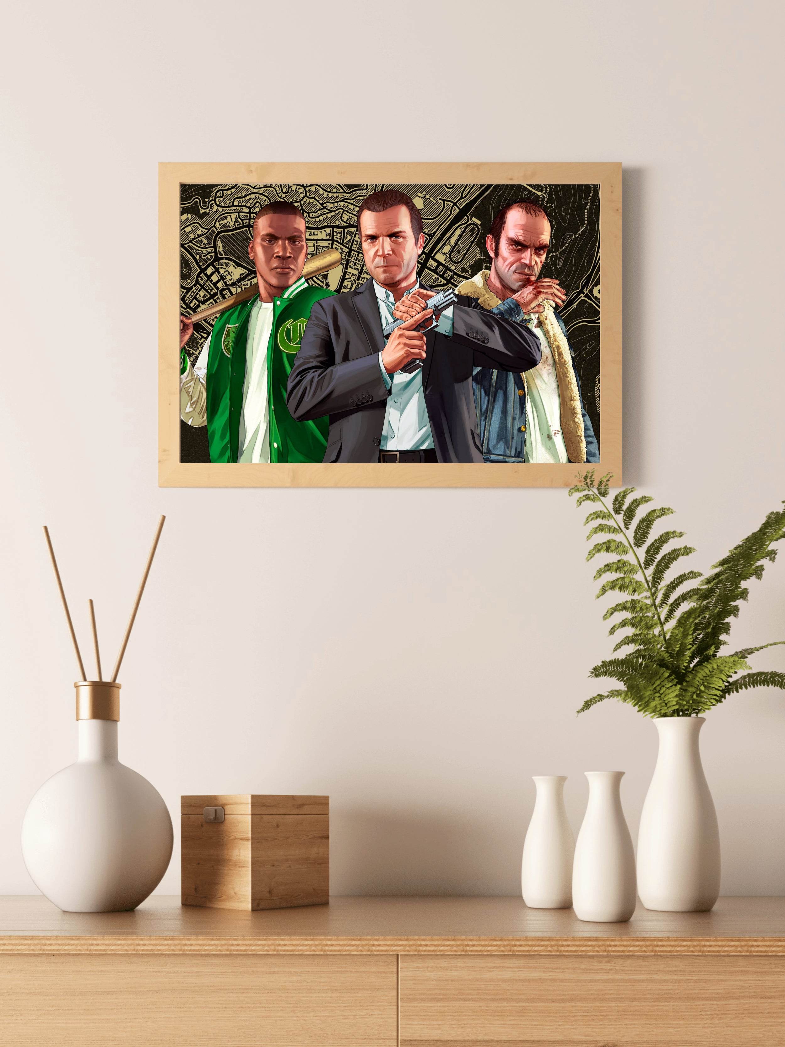 GTA V Character Gaming Wall Art - beink online art store