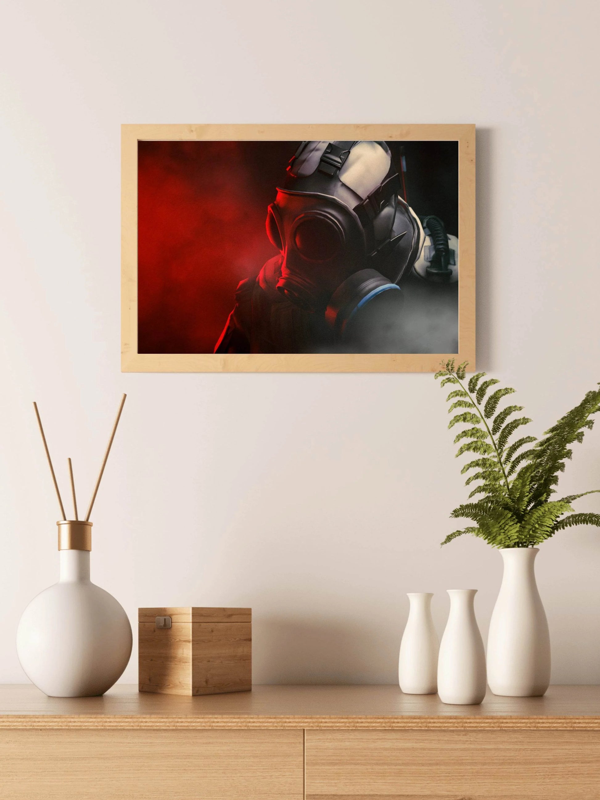 Counter-Strike Gas Mask Gaming Wall Art - beink online art store