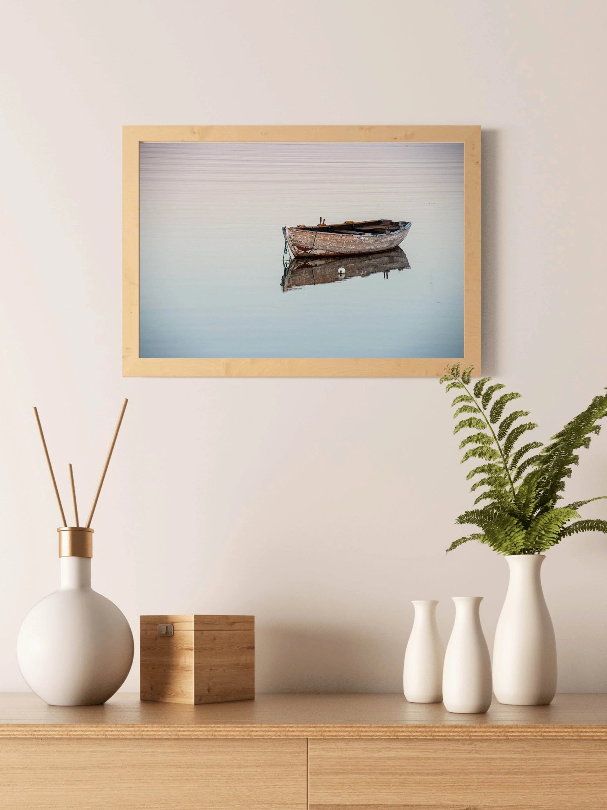 Broken Boat in The Water Wall Art - beink online art store