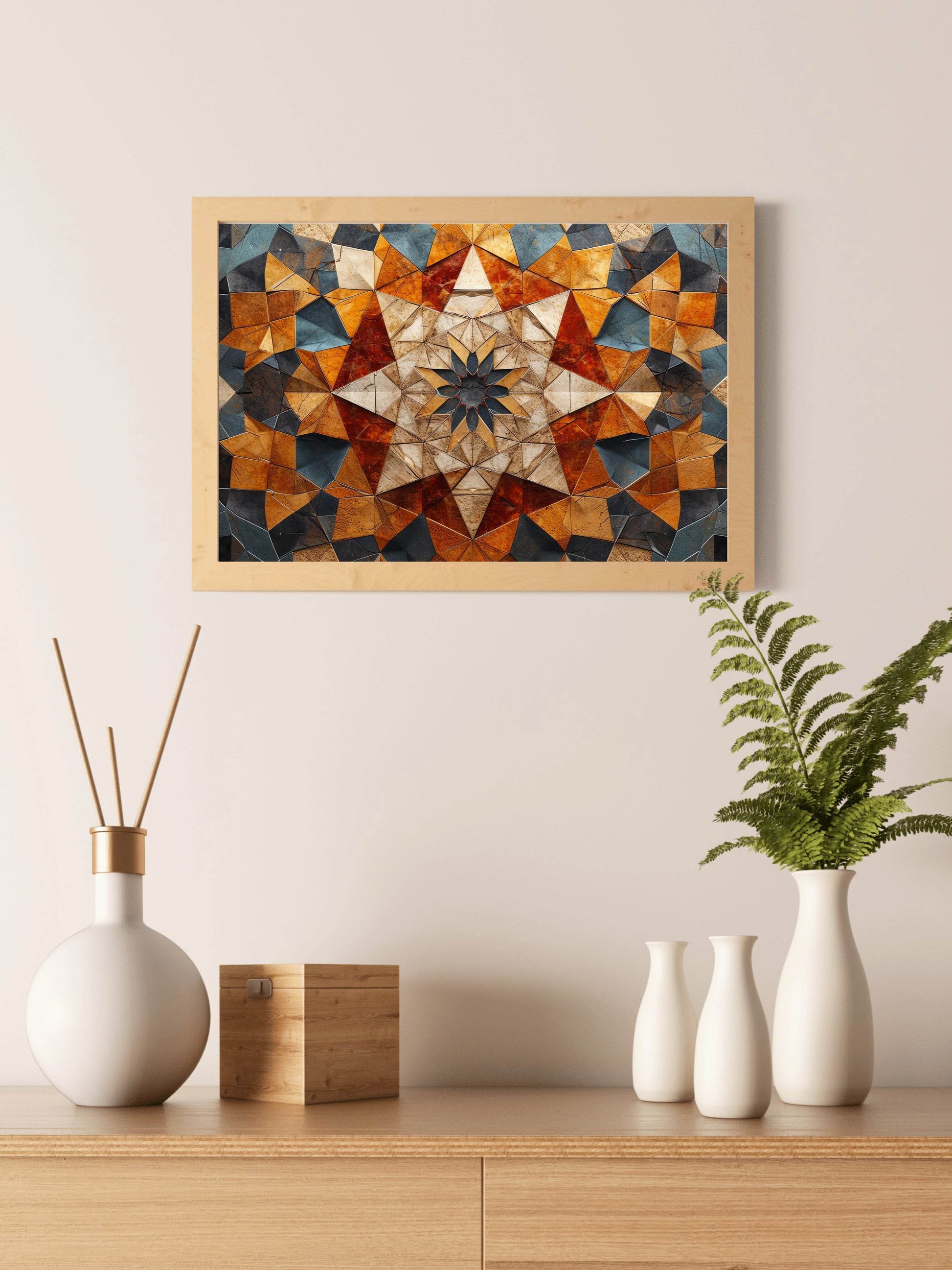 Geomatric Background Abstract Wall Art - beink online art store