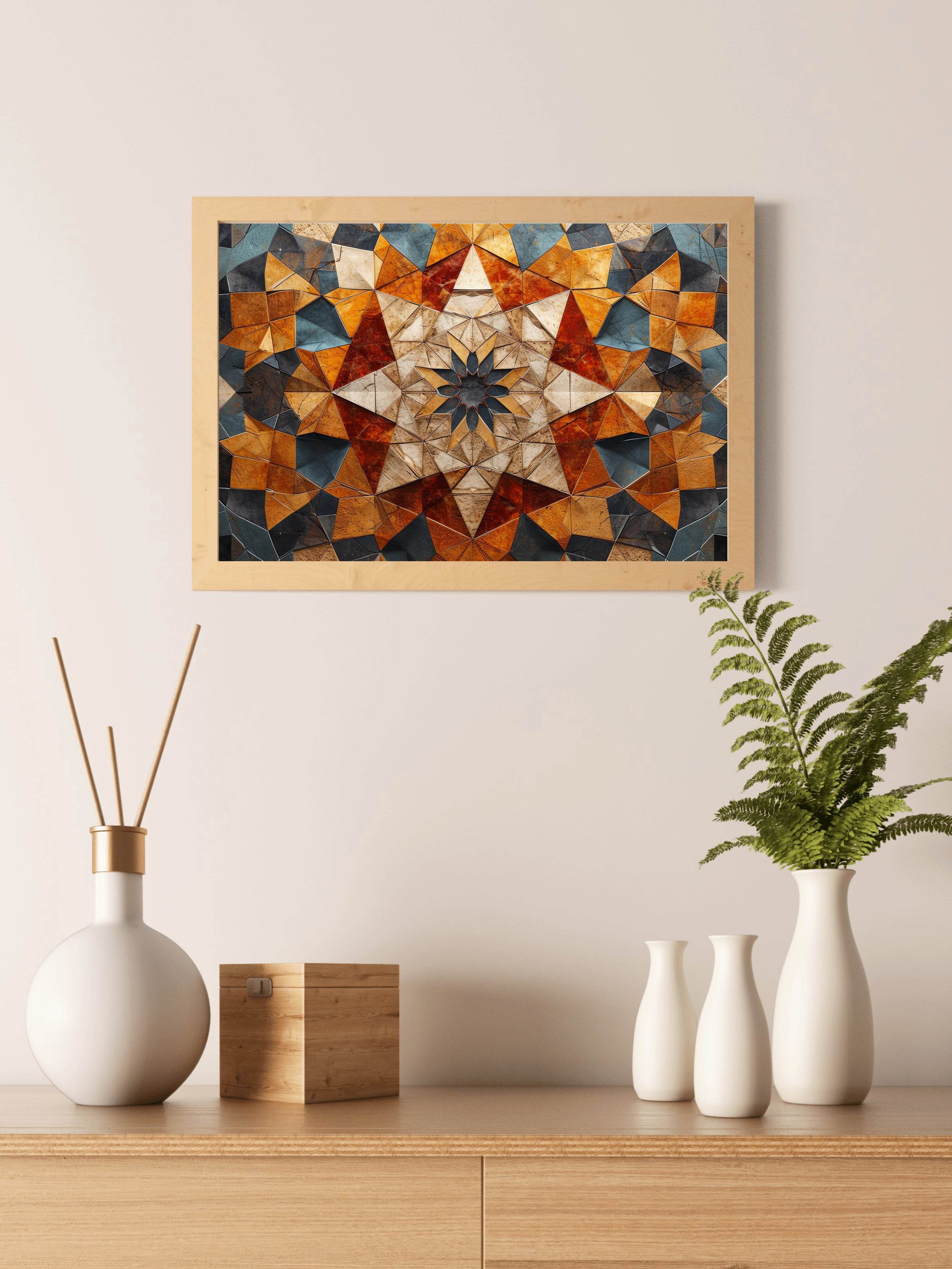 Geomatric Background Abstract Wall Art - beink online art store