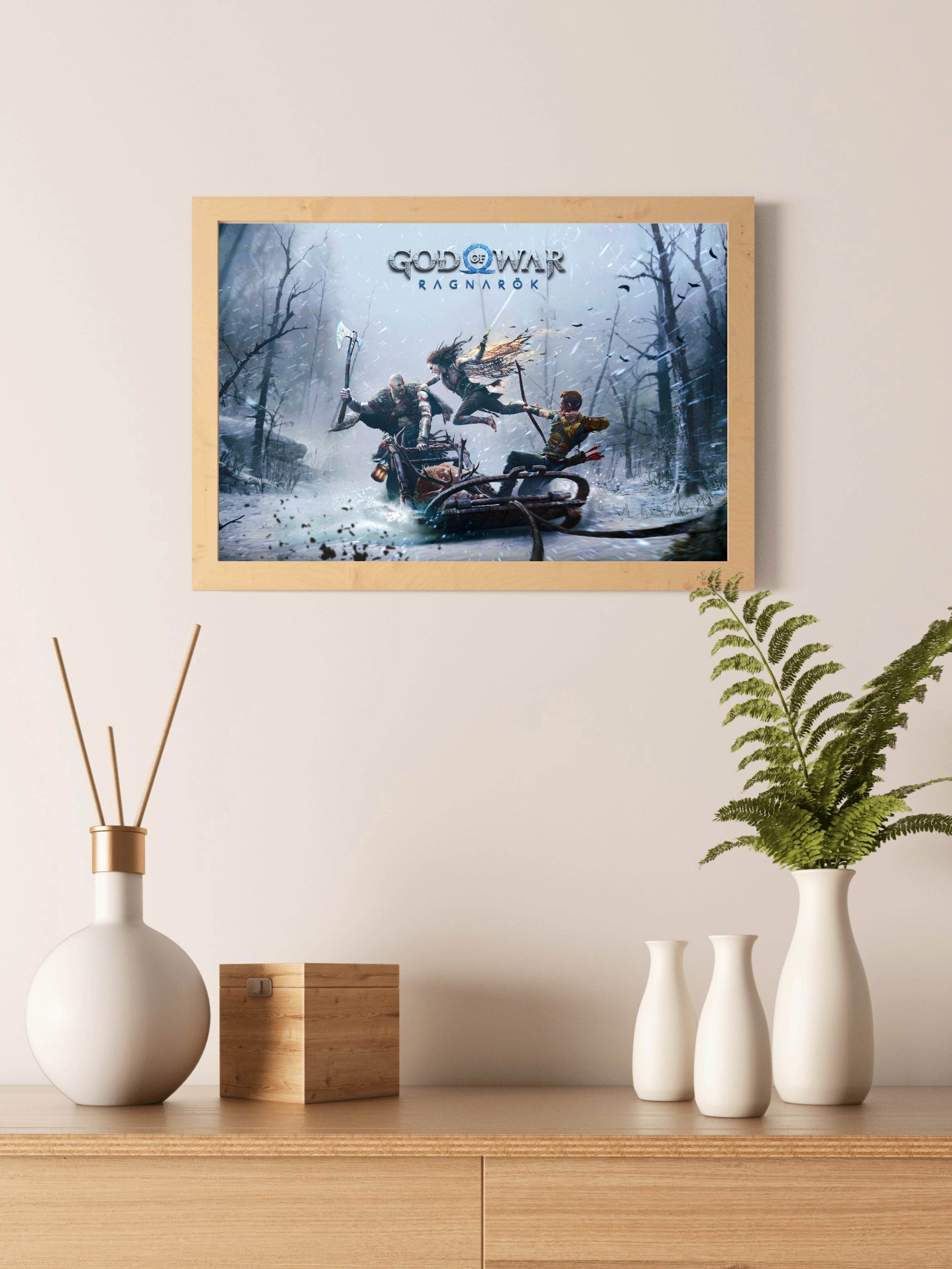 GOD OF WAR Ragnarök Gaming Wall Art - beink online art store