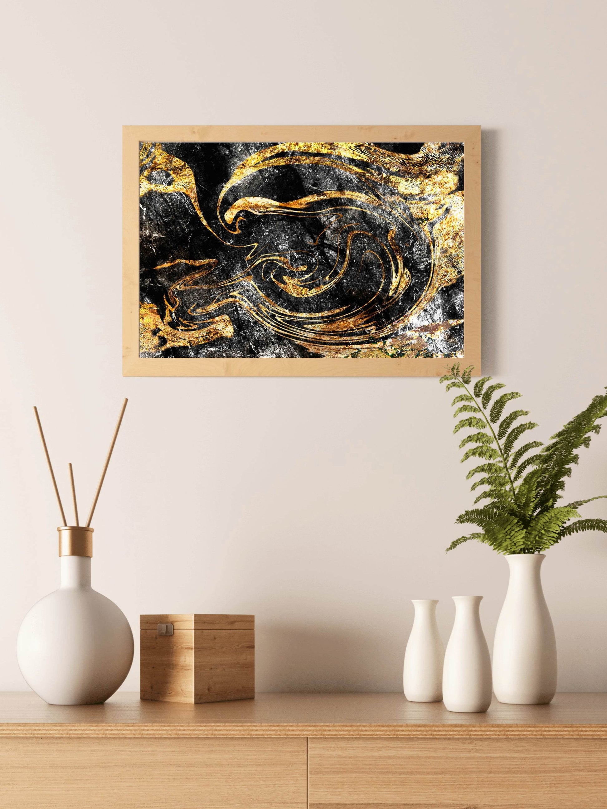 Anconda Brush Abstract Wall Art - beink online art store