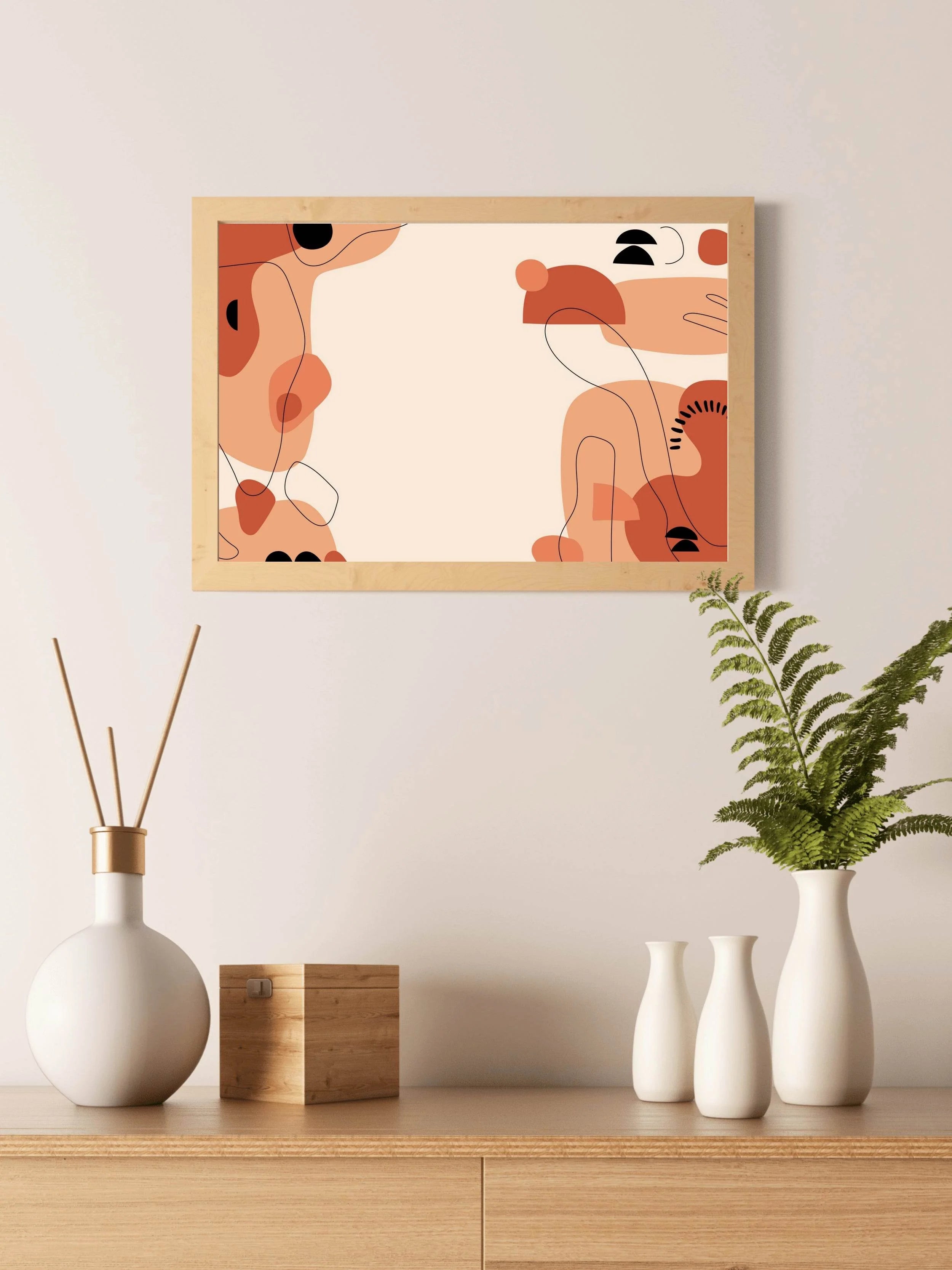 Linear Combination Frame Wall Art - beink online art store