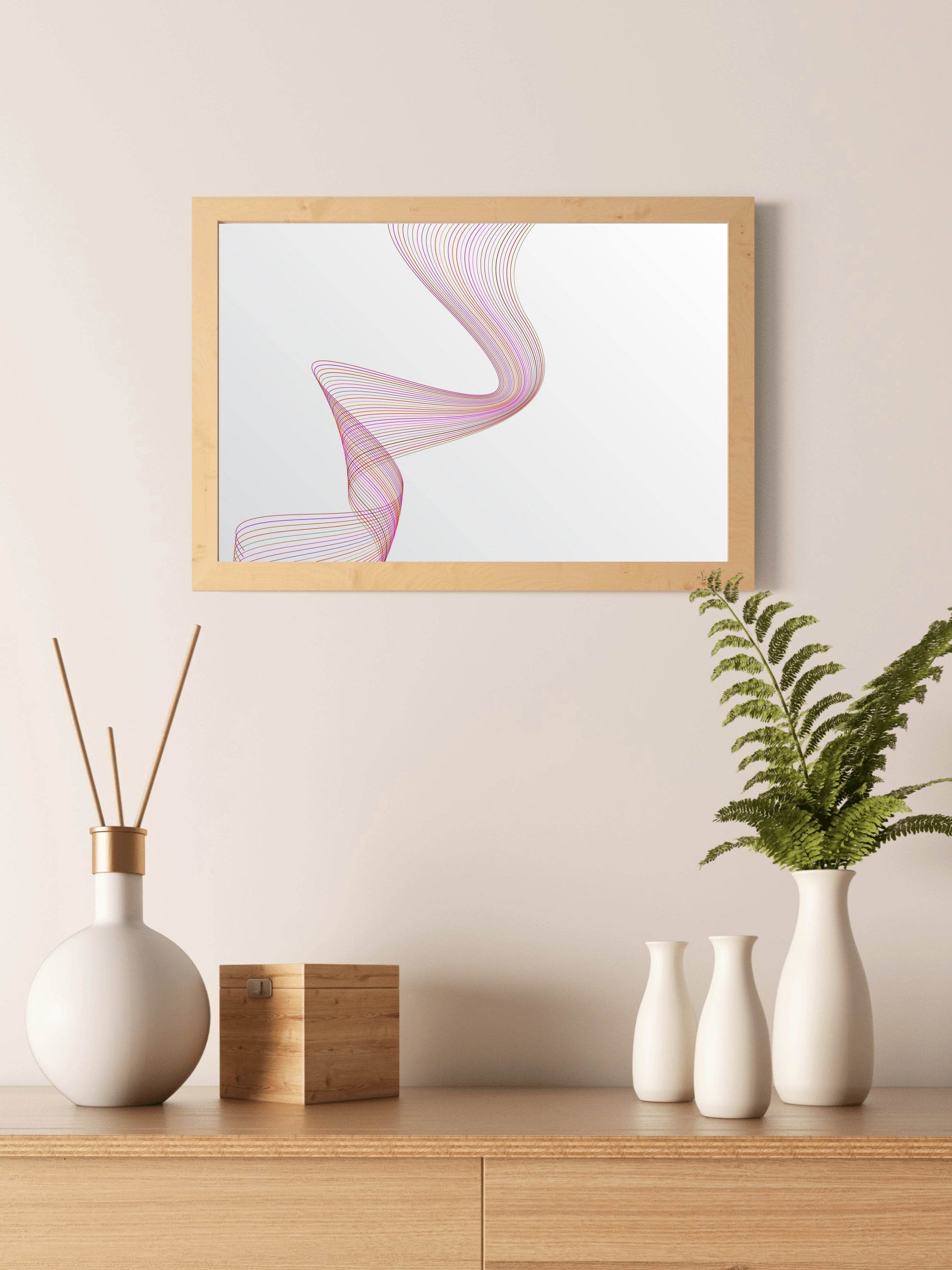 Wrapped Diagonal Stripped Abstract Wall Art - beink online art store