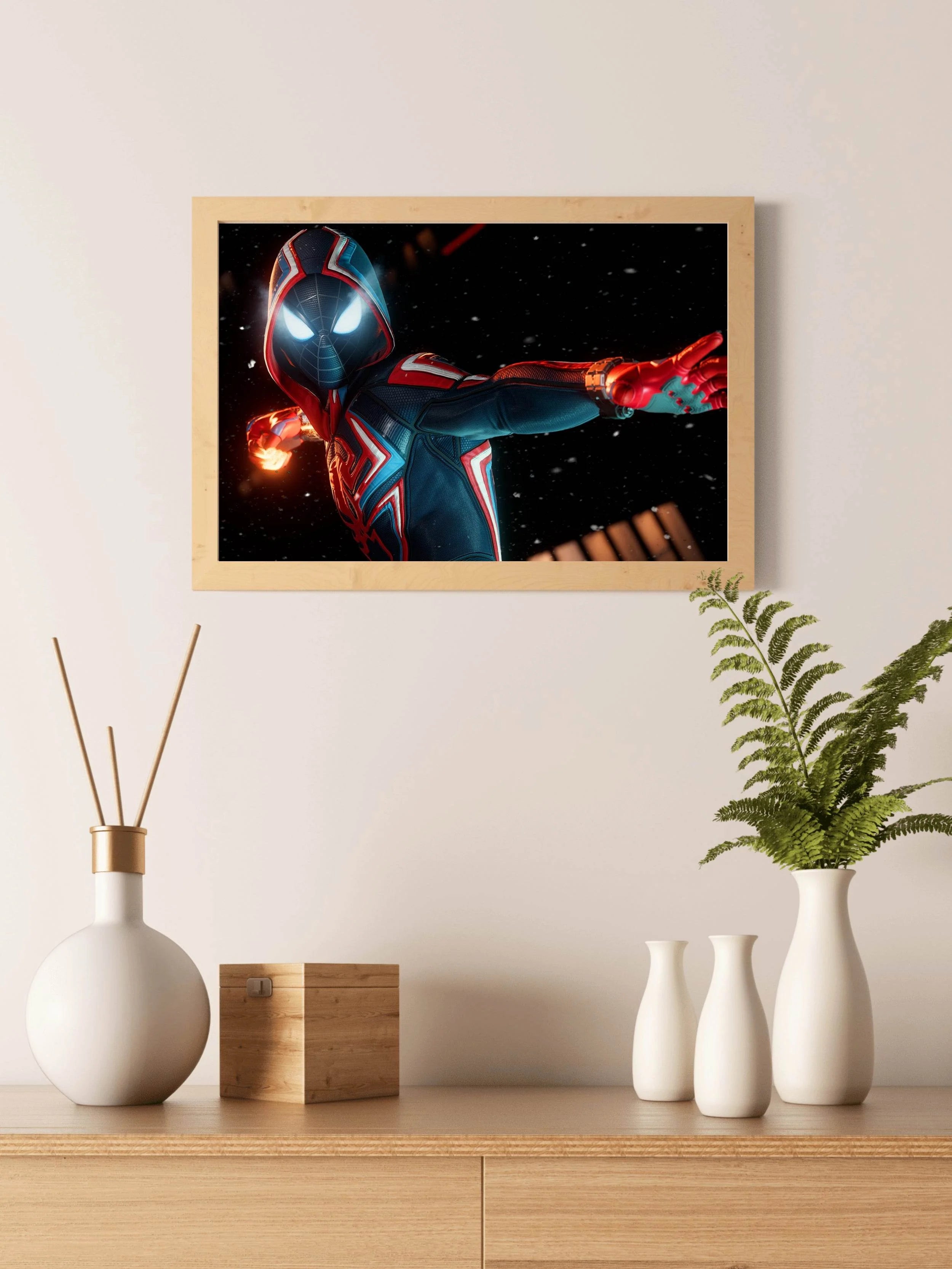 Spider Man Miles Morales Boxing Gaming Wall Art - beink online art store