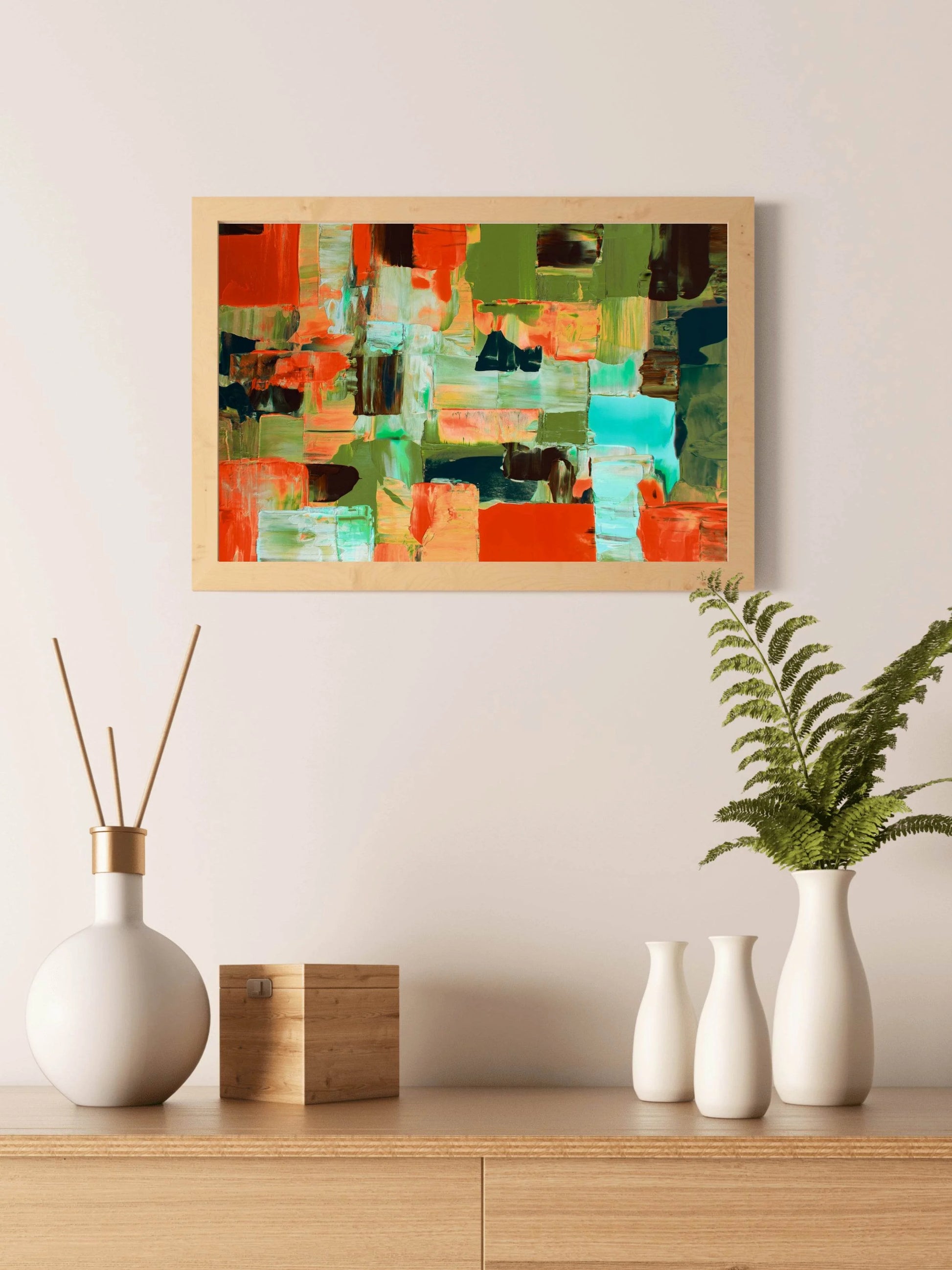 Brazil Image Brush Stroke Abstract Wall Art - beink online art store