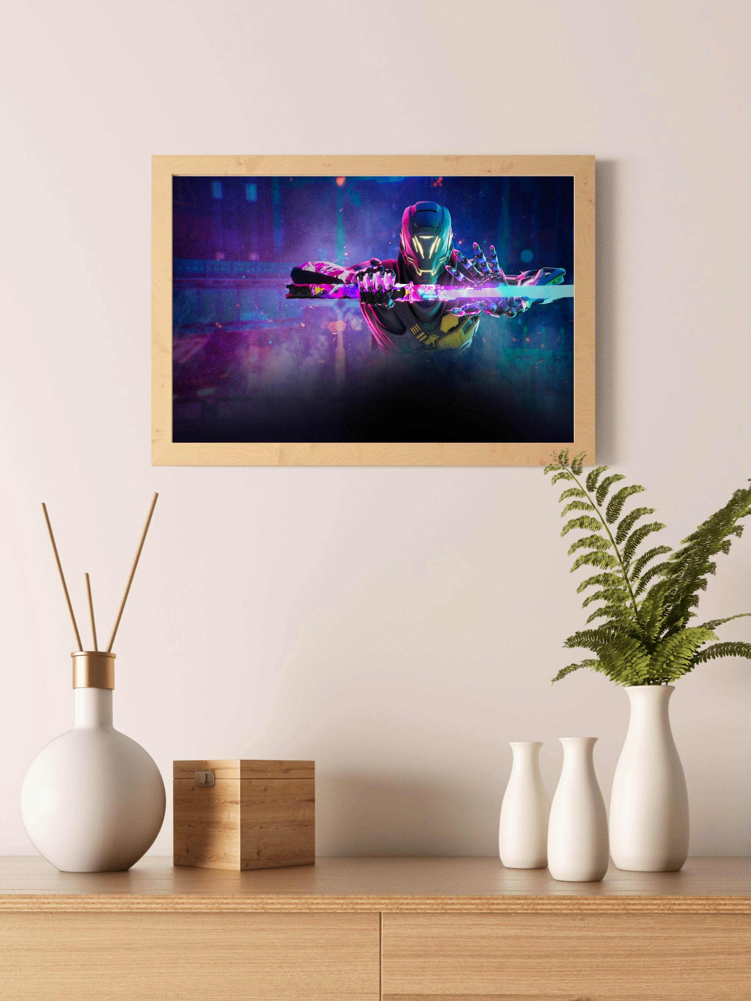 GHOSTRUNNER Neon Pack Gaming Wall Art - beink online art store