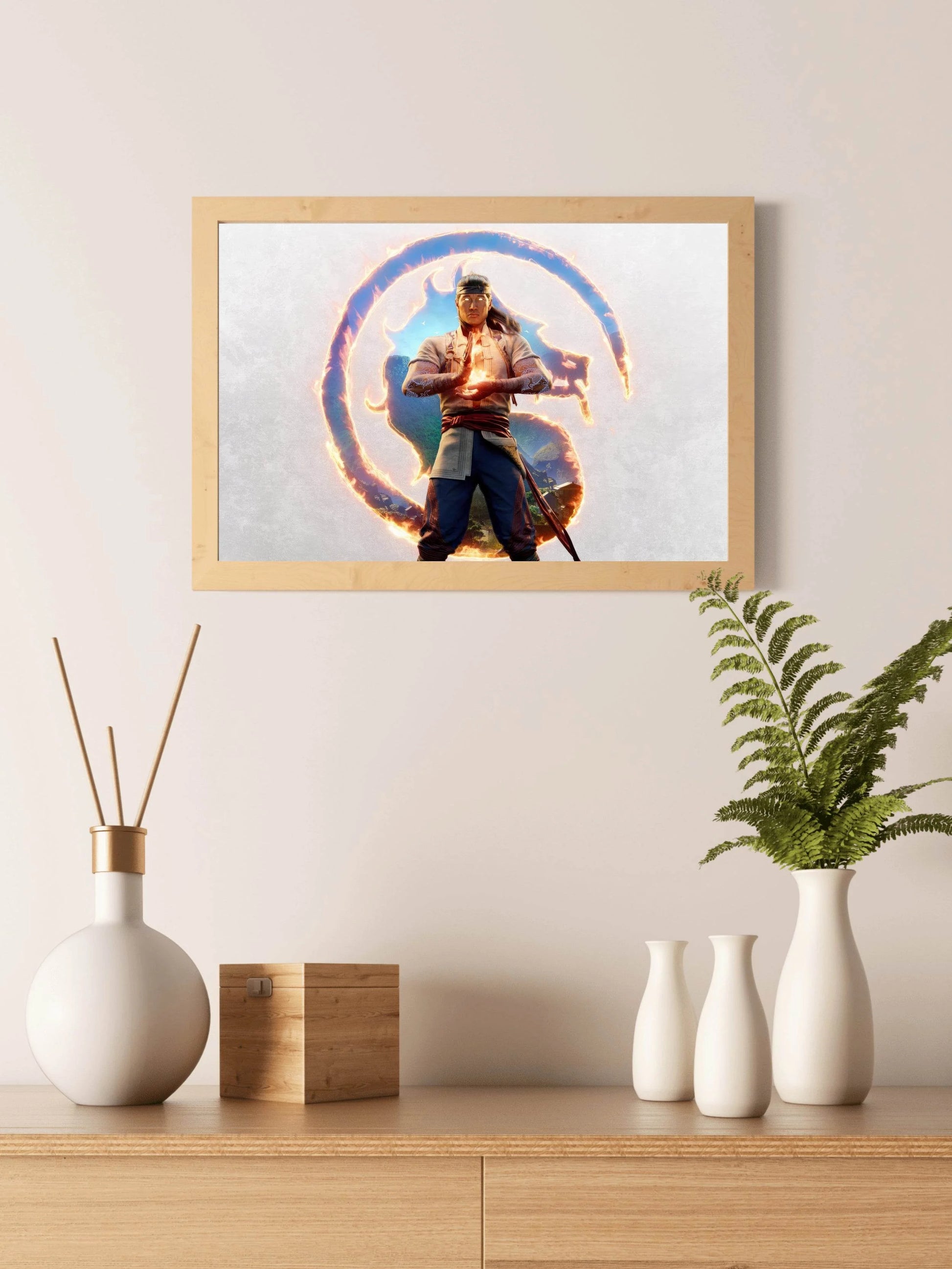 Liu Kang Mortal Kombat Gaming Wall Art - beink online art store