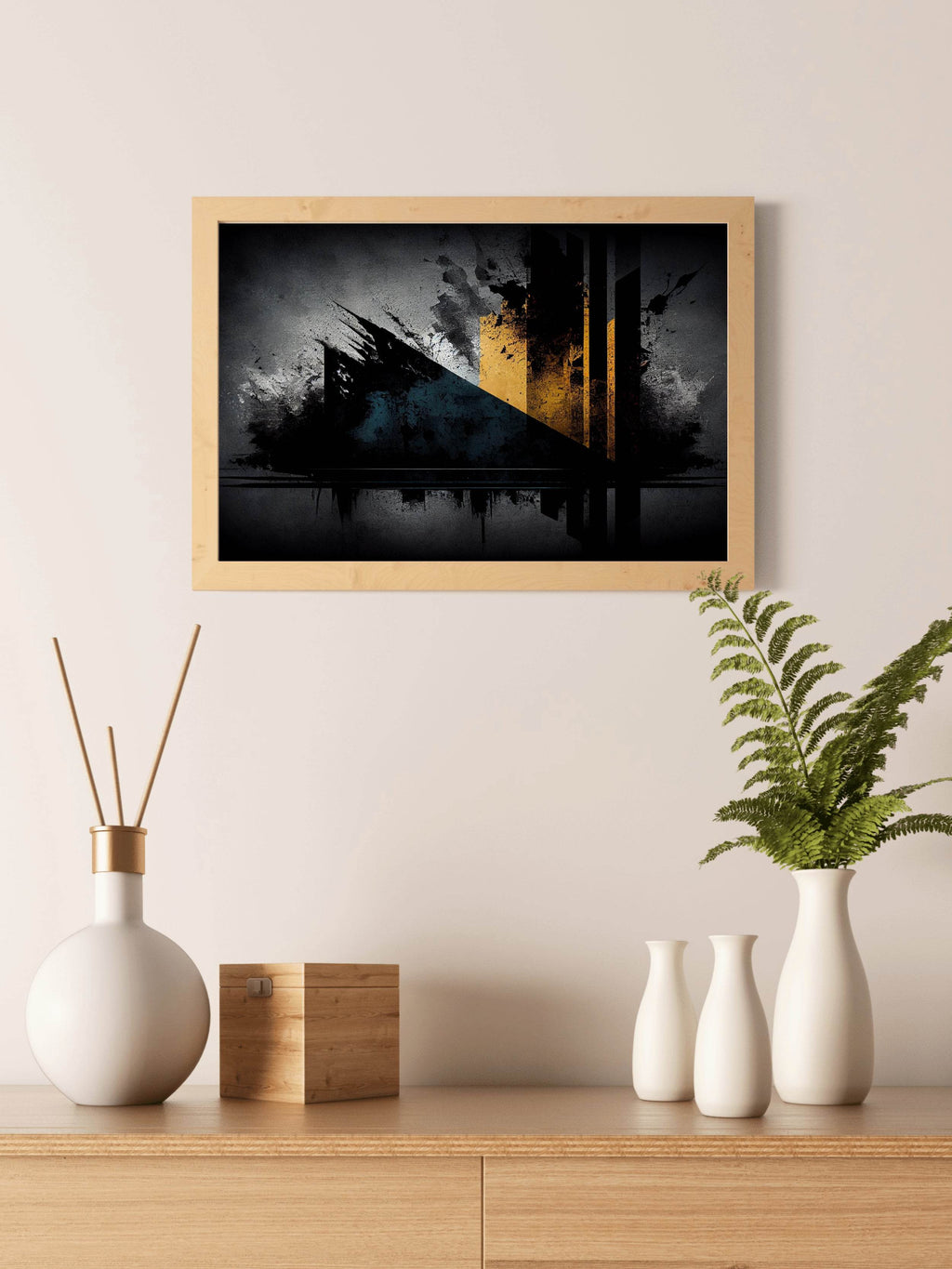 Grunge Dirty Old Stained Abstract Wall Art - beink online art store