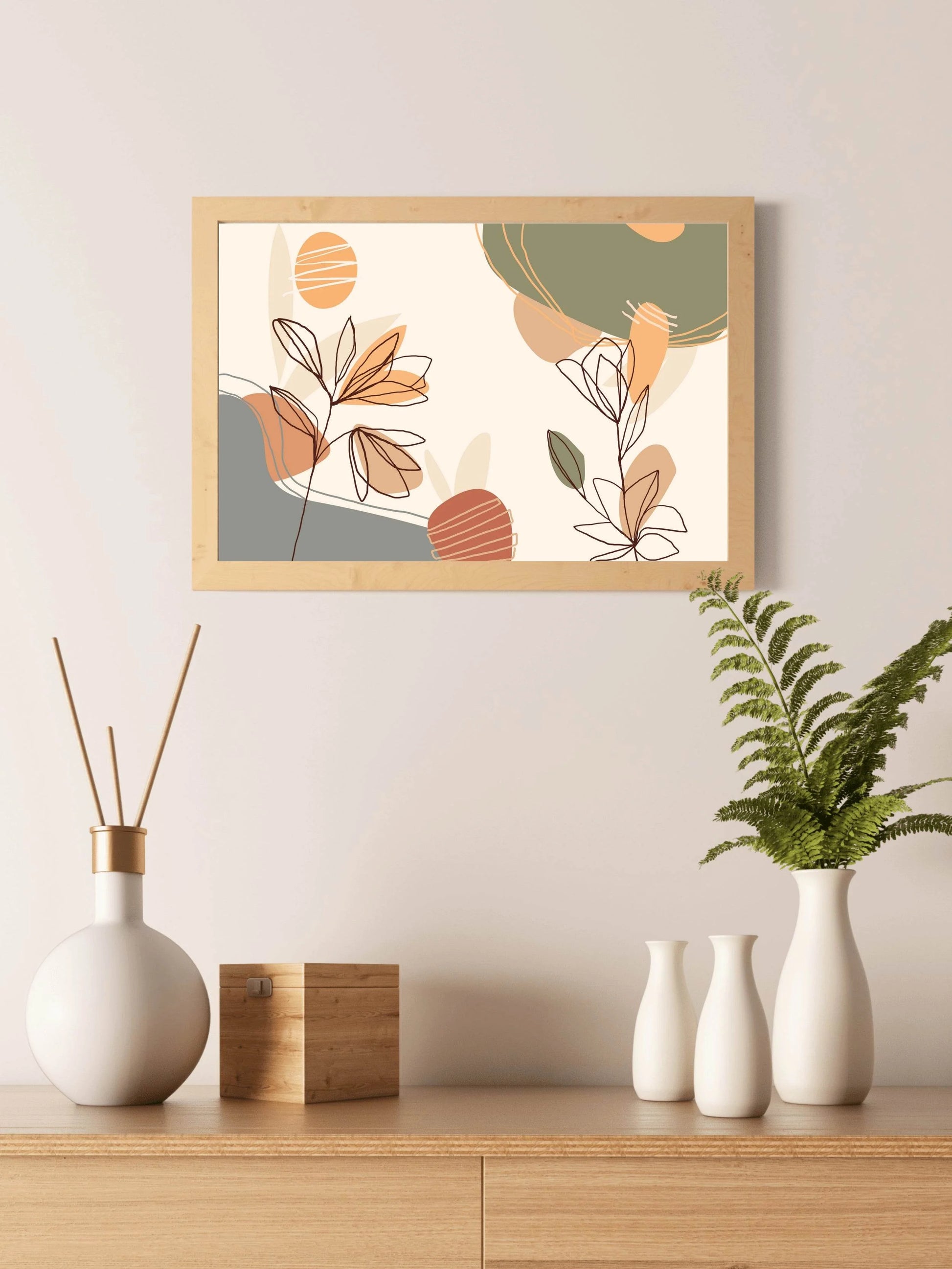 Heliconia Flower Wall Art - beink online art store