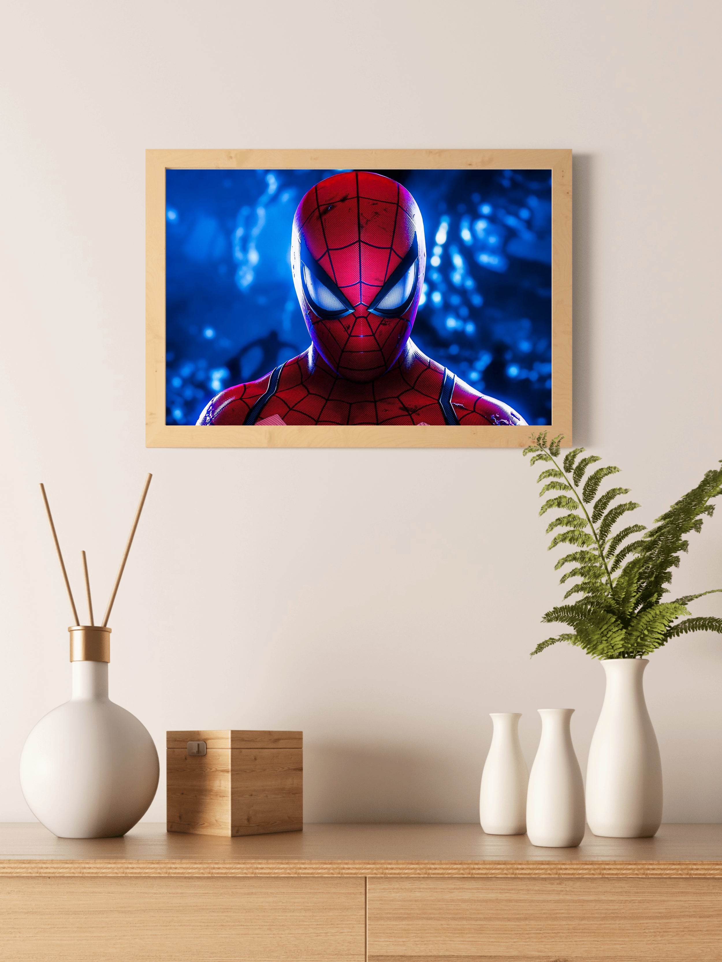 SPIDER MAN Mask Gaming Wall Art - beink online art store