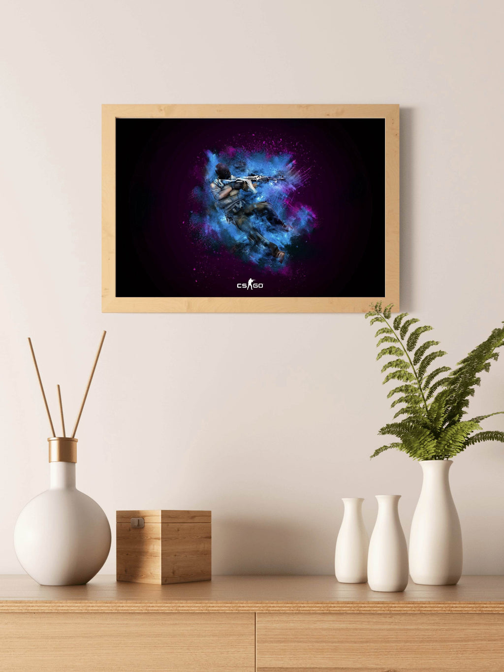 Counter Strike GO Gaming Wall Art - beink online art store