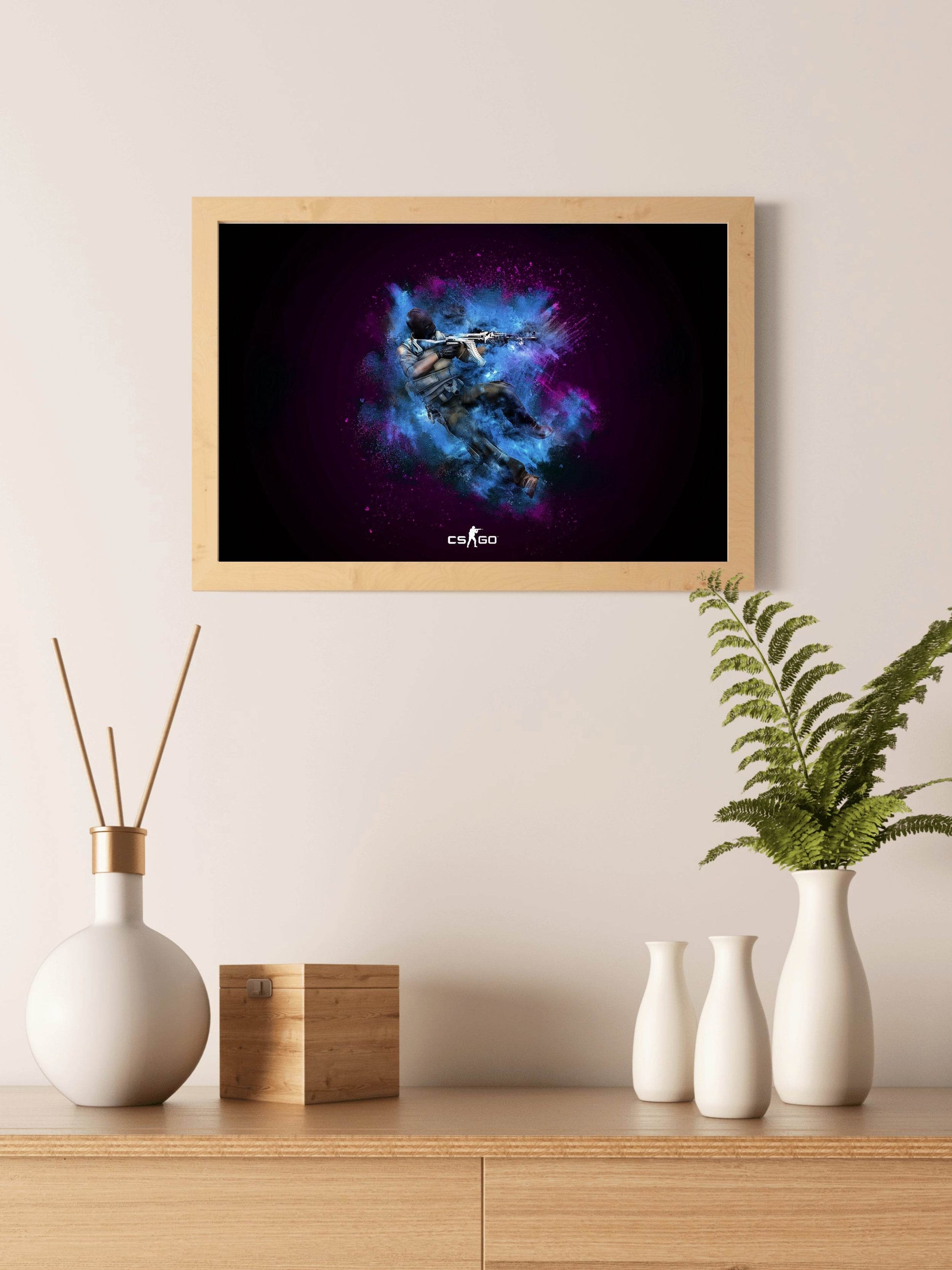 Counter Strike GO Gaming Wall Art - beink online art store