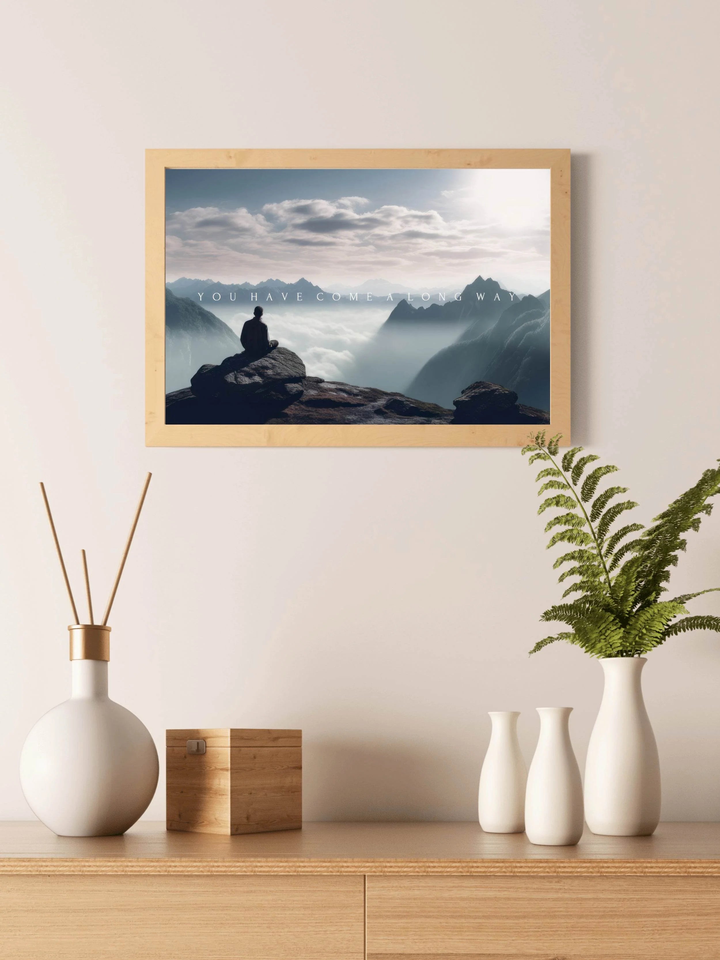 Mountaintop Moment Motivational Wall Art - beink online art store