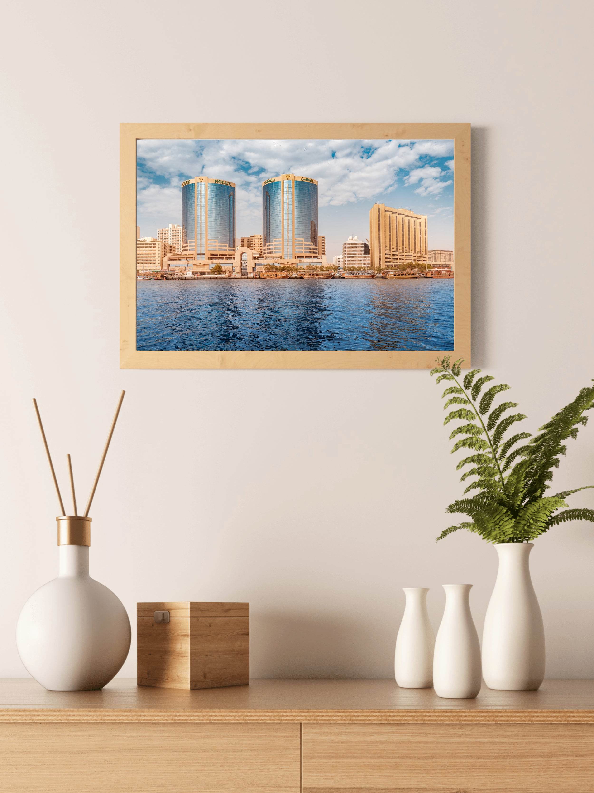 Twin Towers at Dubai Creek Wall Art - beink online art store