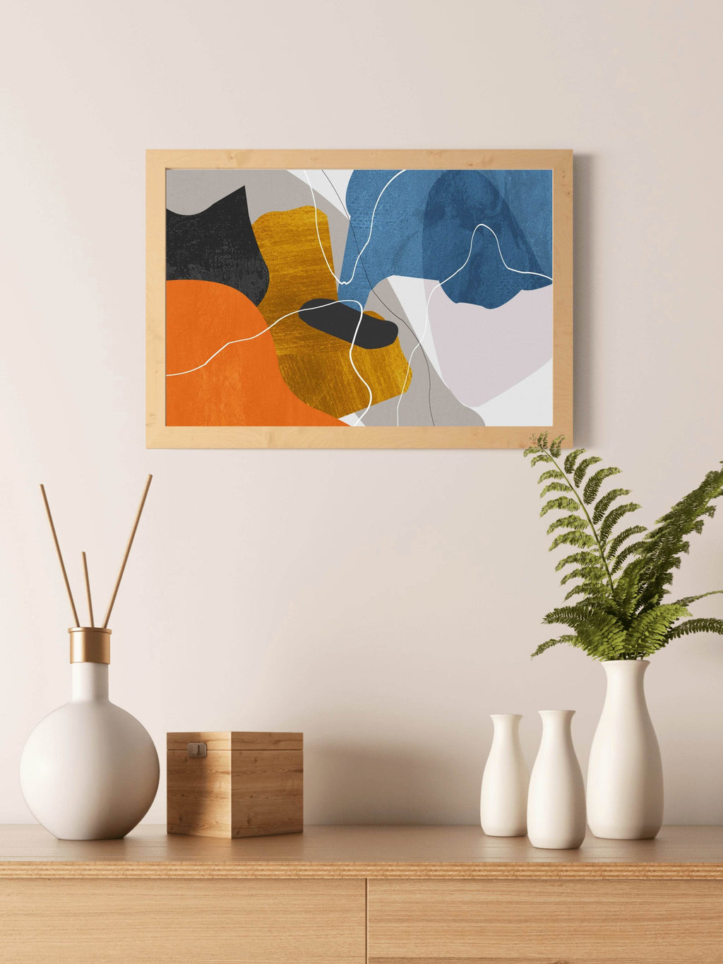 Irregular Shapes Abstract Wall Art - beink online art store