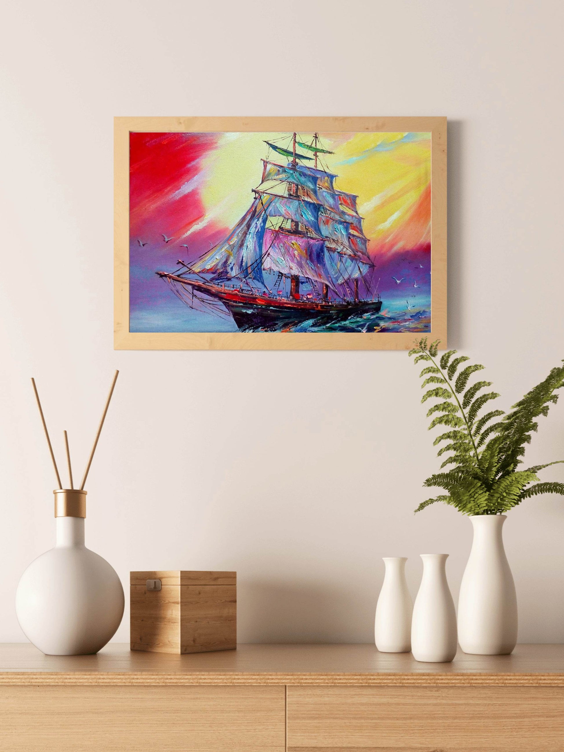 Medieval Battleship Wall Art - beink online art store