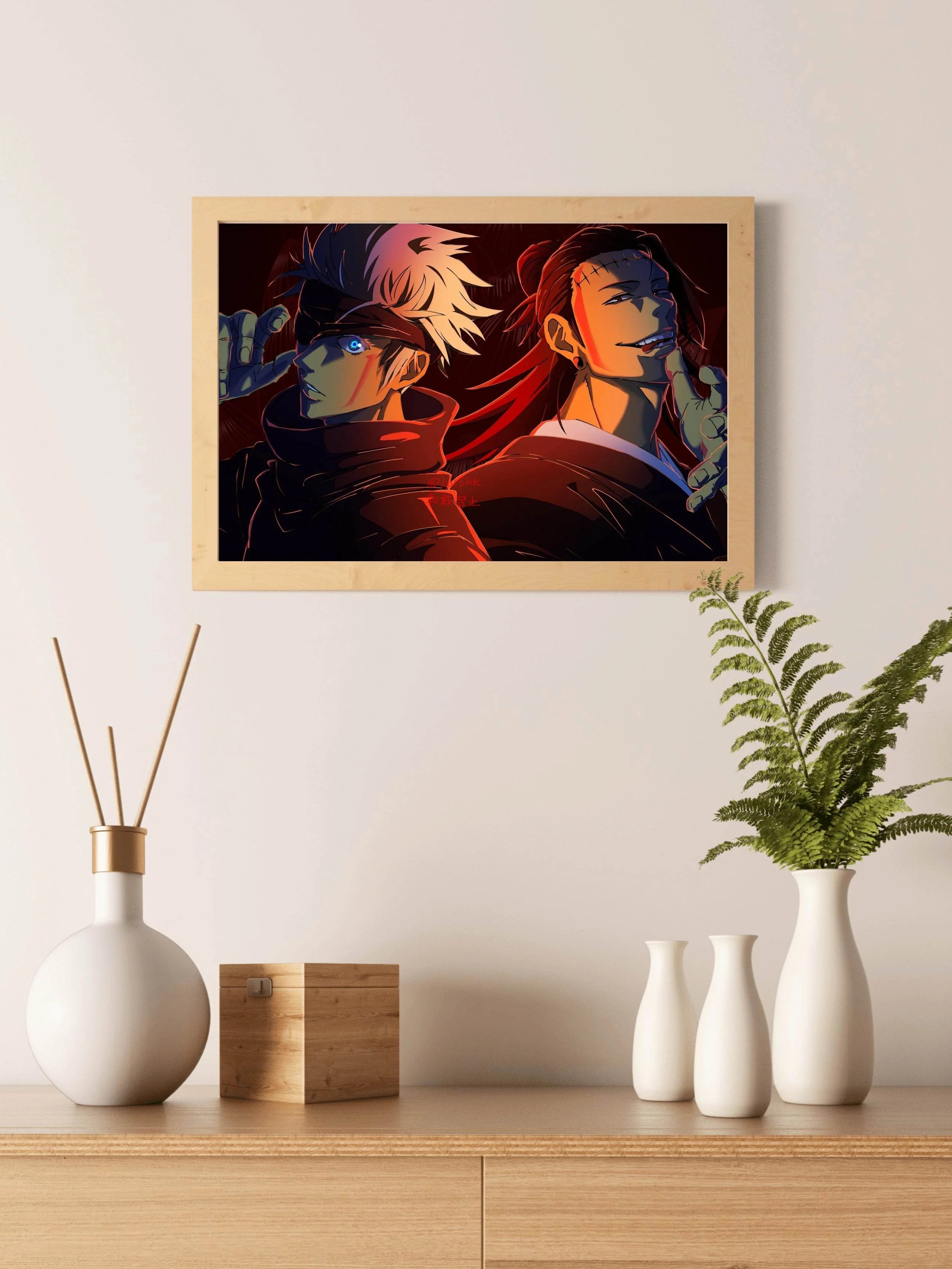 Satoru Gojo & Suguru Geto Friendship Anime Wall Art - beink online art store