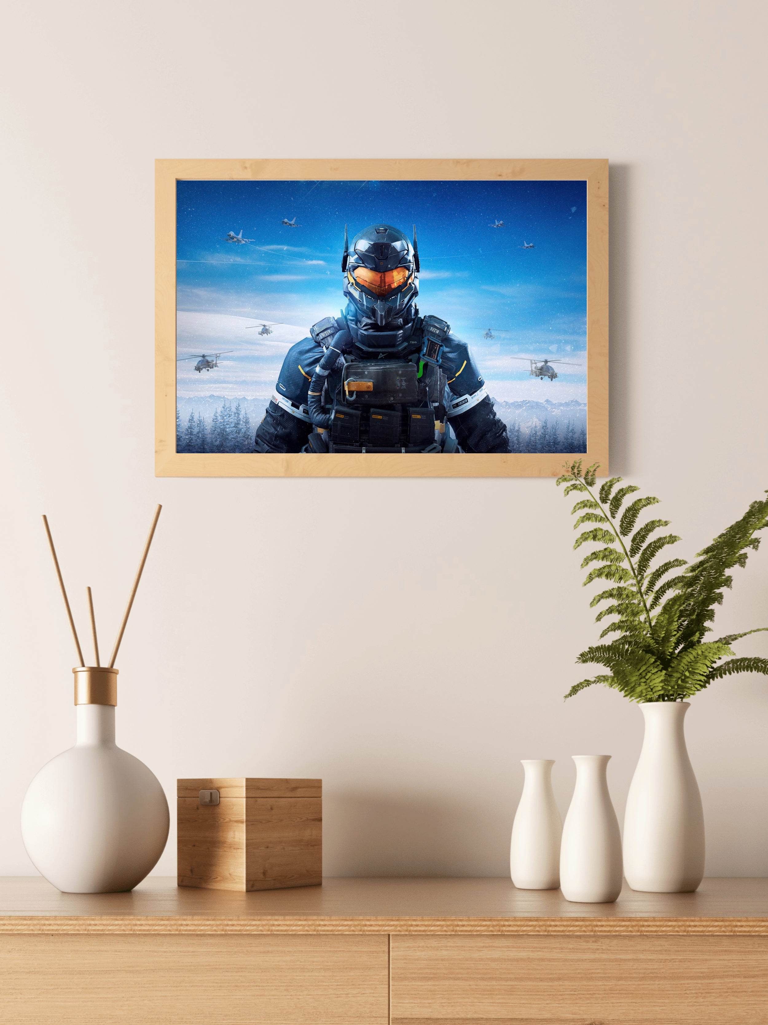 Instant War Air Force Gaming Wall Art - beink online art store