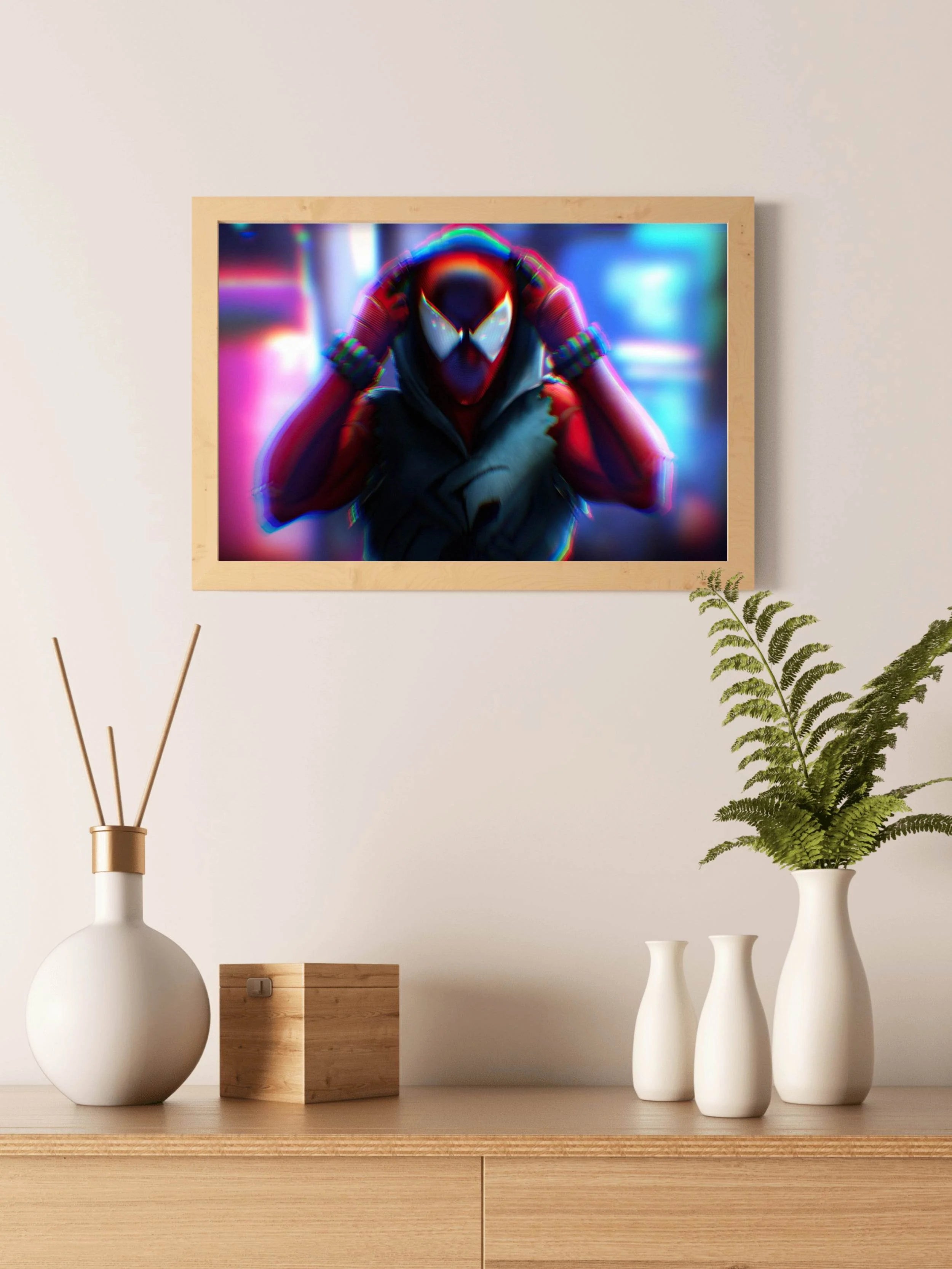 Spider Man Miles Morales Gaming Wall Art - beink online art store