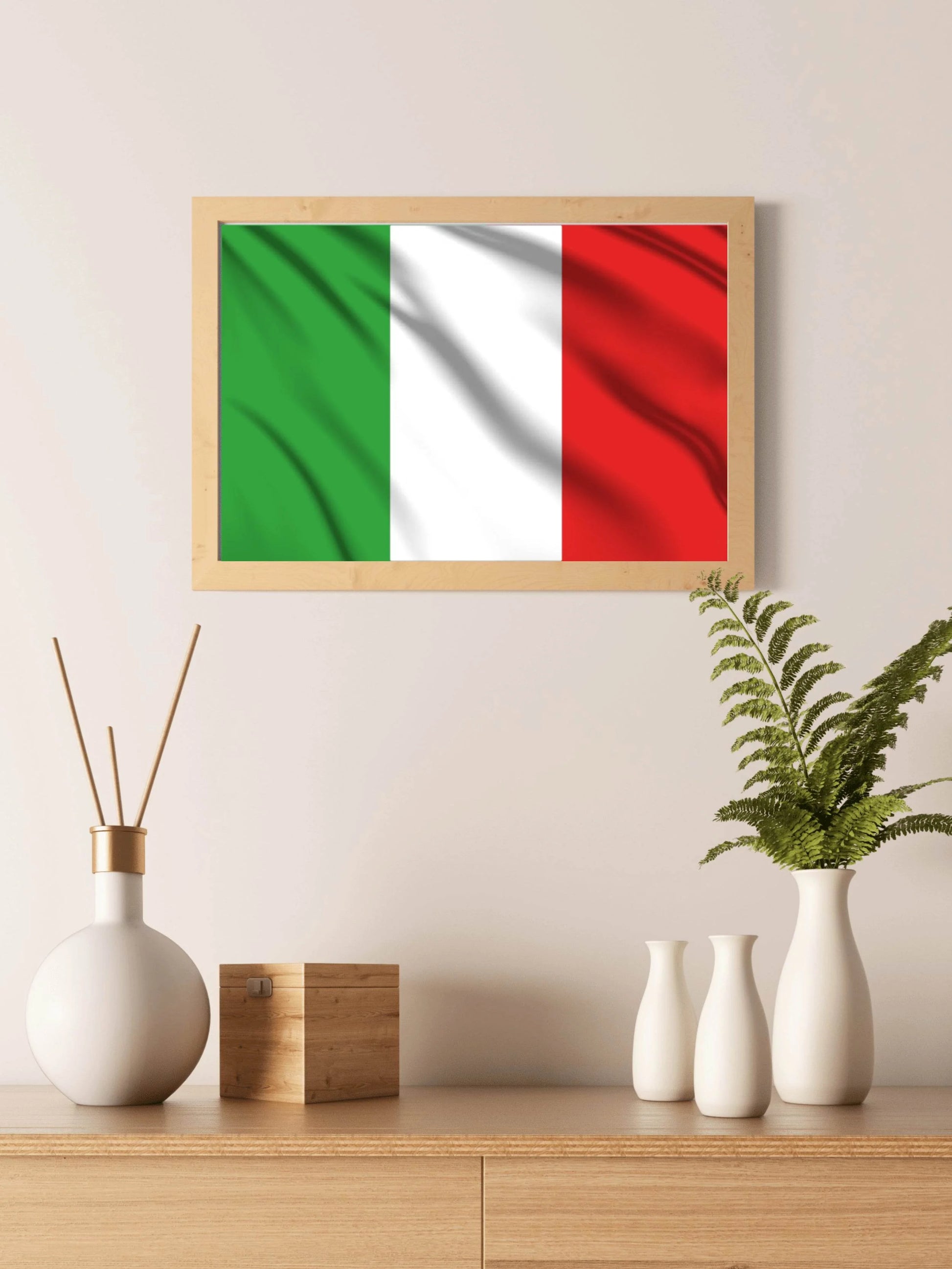 Italy National Flag Wall Art - beink online art store