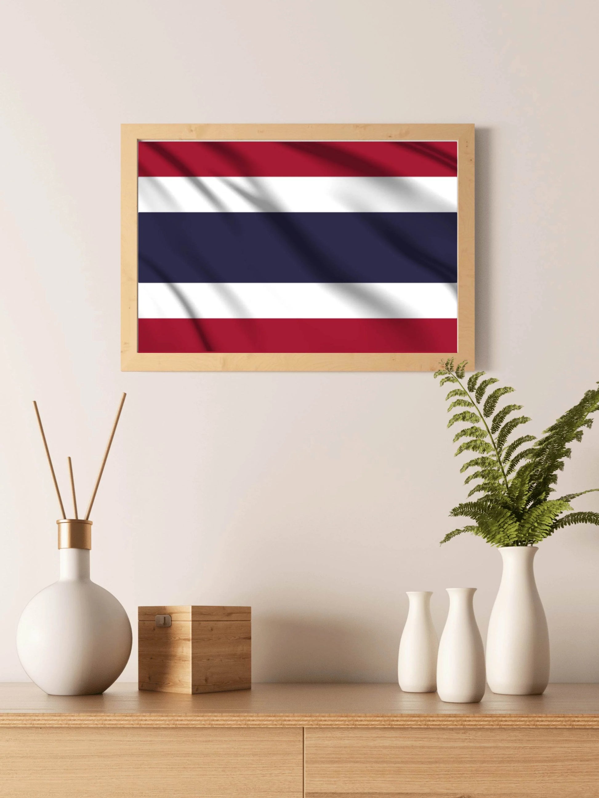 Thailand National Flag Wall Art - beink online art store