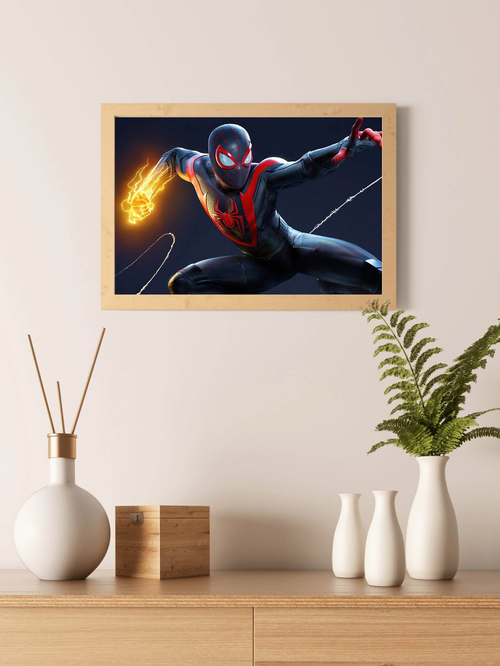 SPIDER MAN Miles Morales Gaming Wall Art - beink online art store