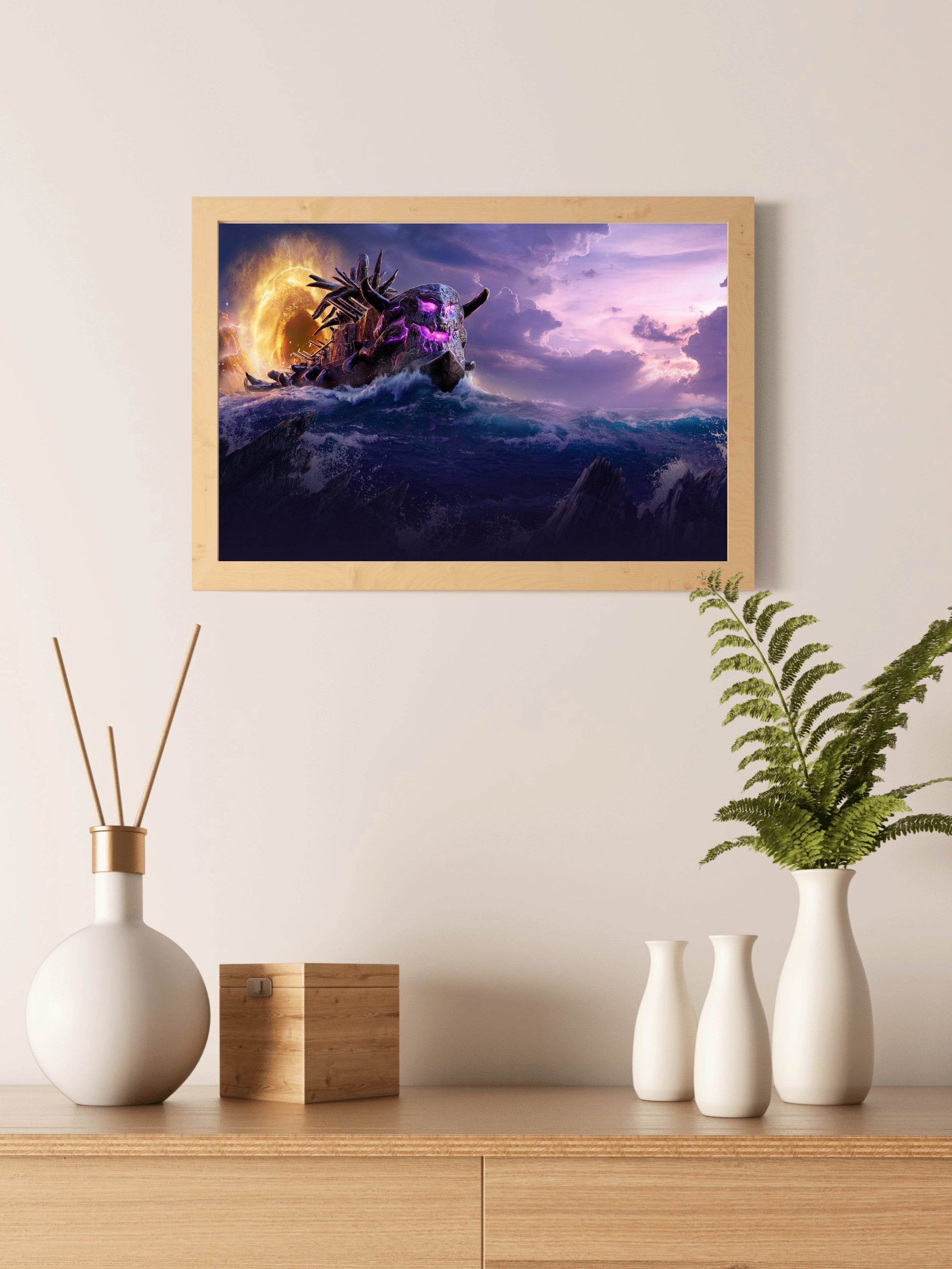 3D ship Legends Gaming Wall Art - beink online art store
