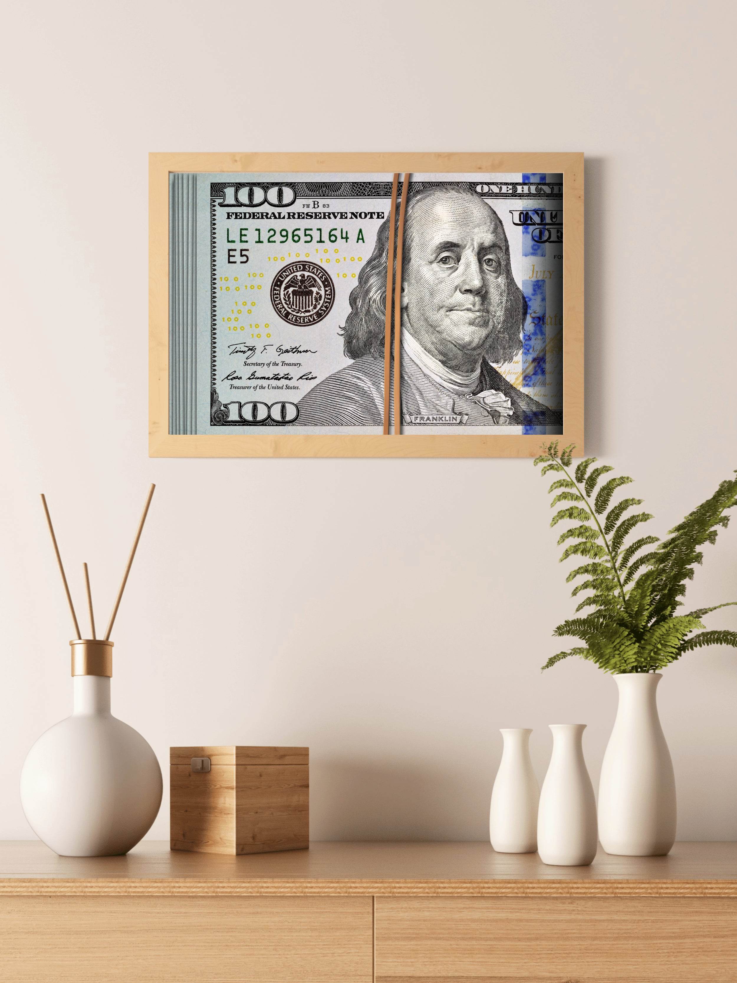 Portrait of Benjamin Franklin Wall Art - beink online art store
