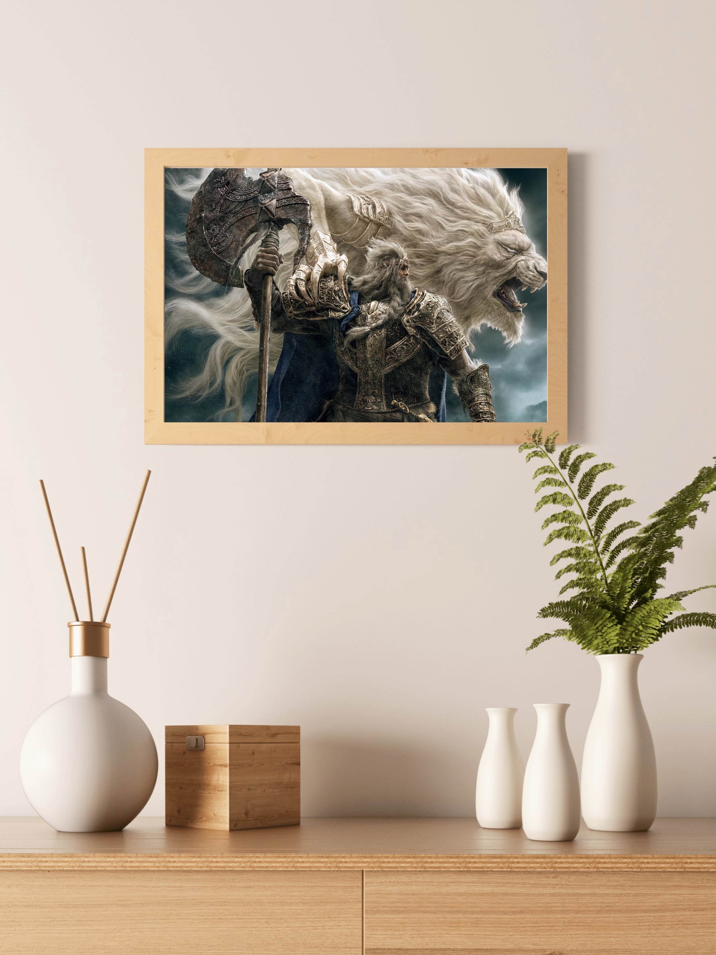 Godfrey First Elden Lord Gaming Wall Art - beink online art store