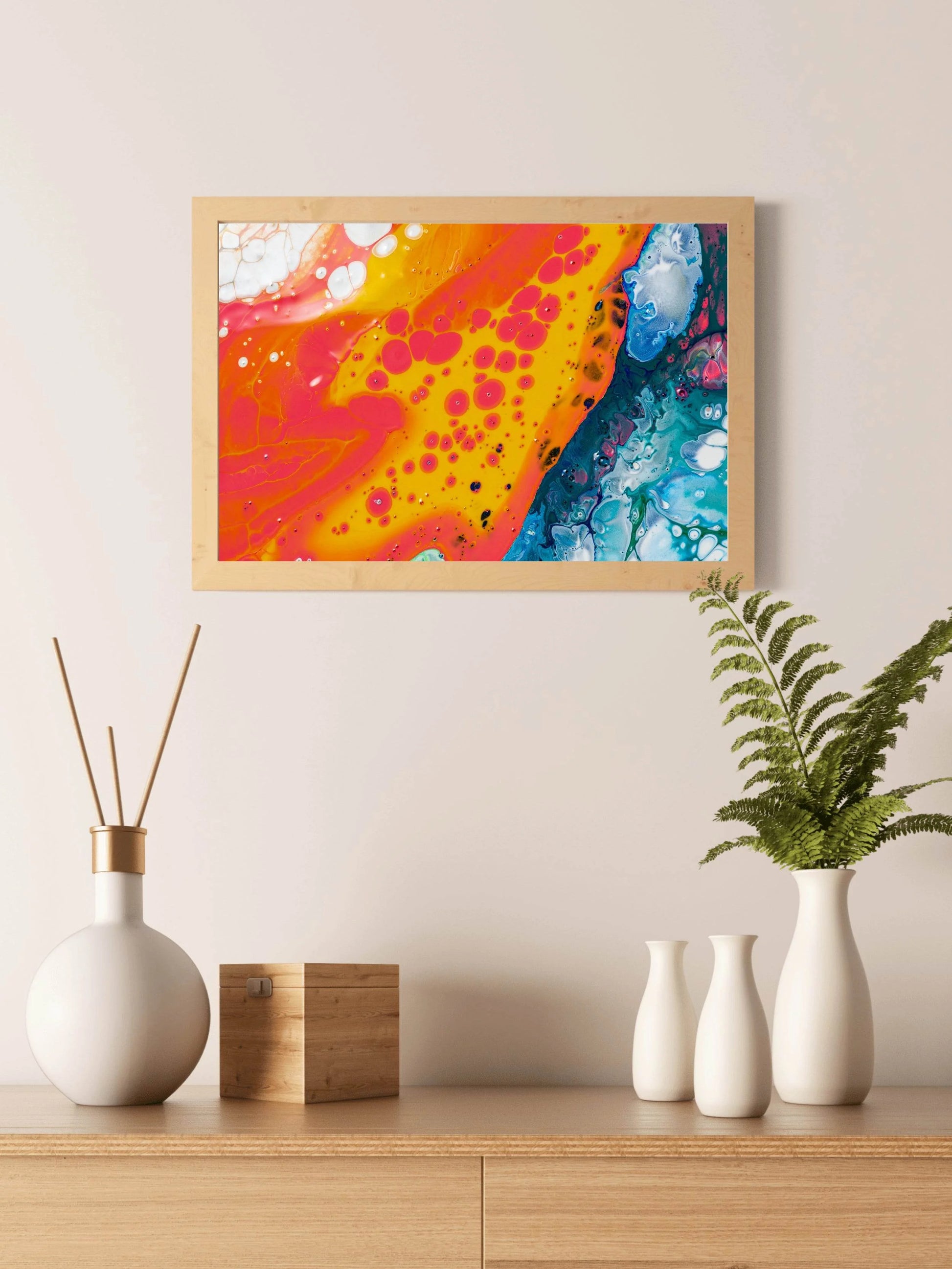 Earth Surface Water Paint Abstrat Wall Art - beink online art store