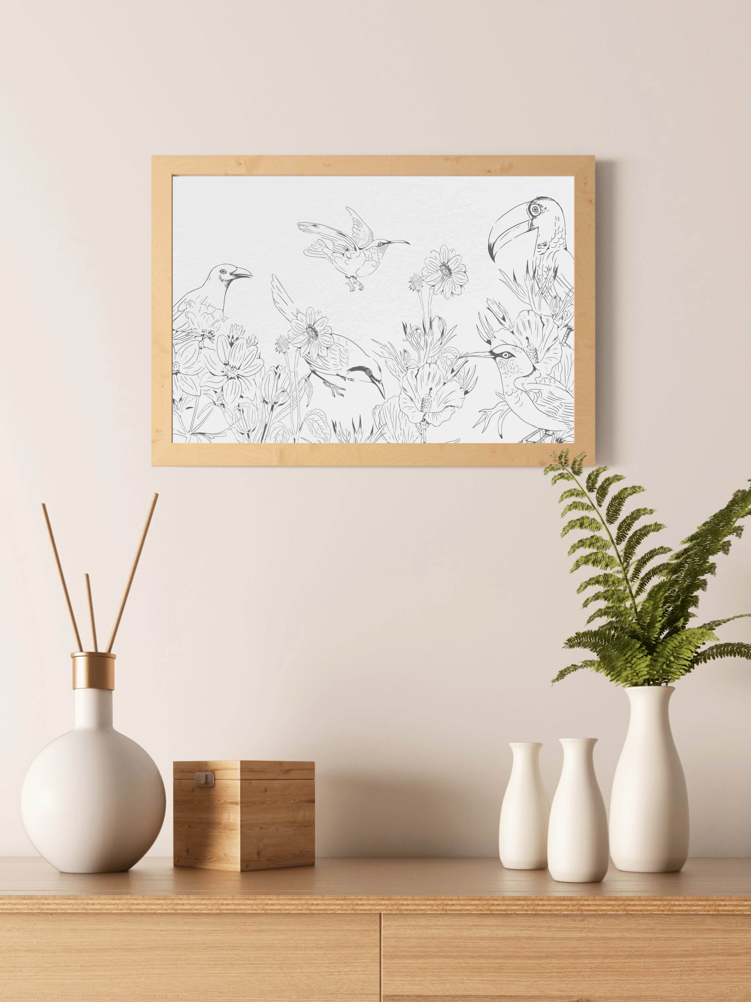 Beautiful Birds Wall Art - beink online art store