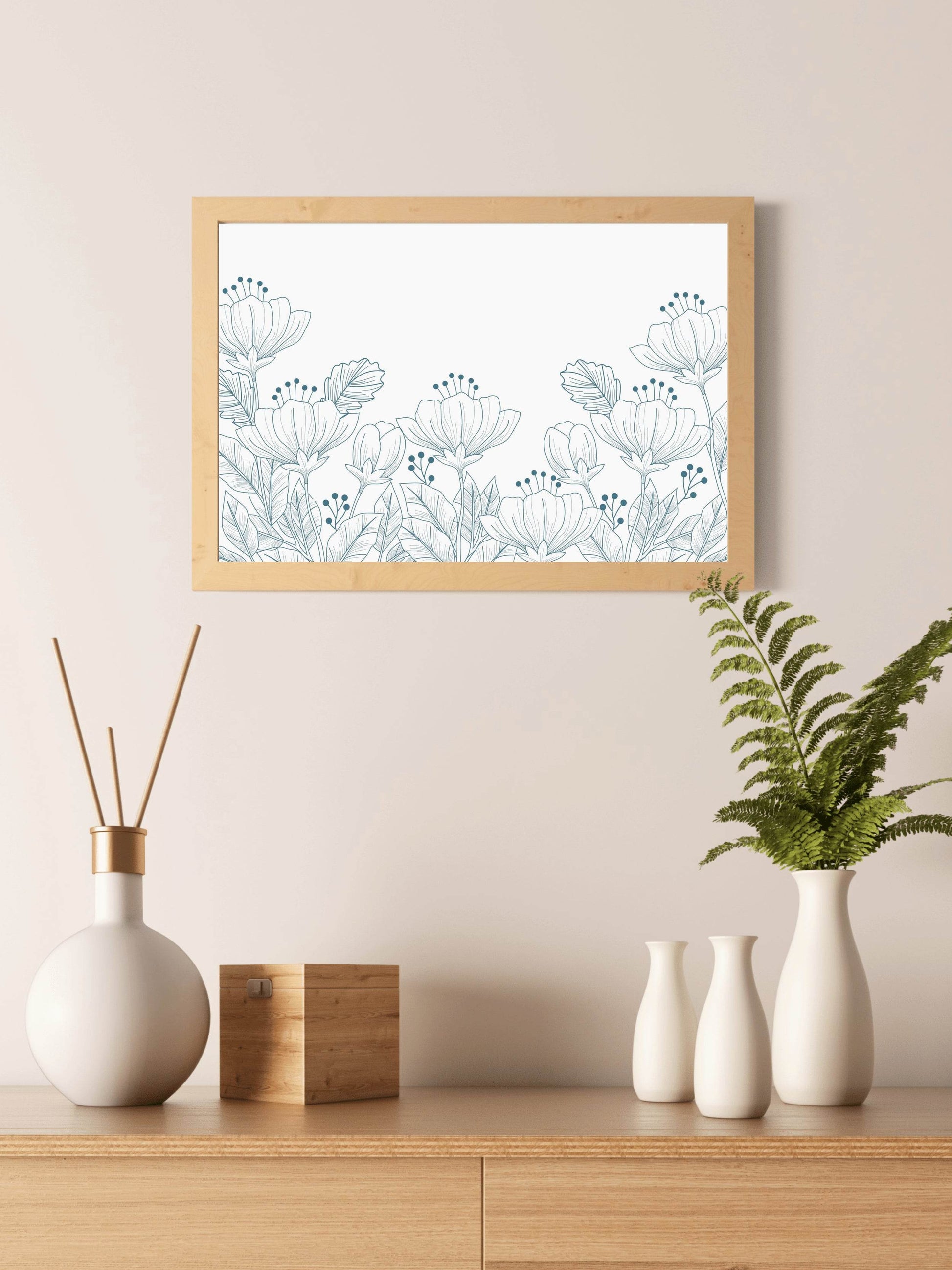 Pear Blossom Bouquet Wall Art - beink online art store