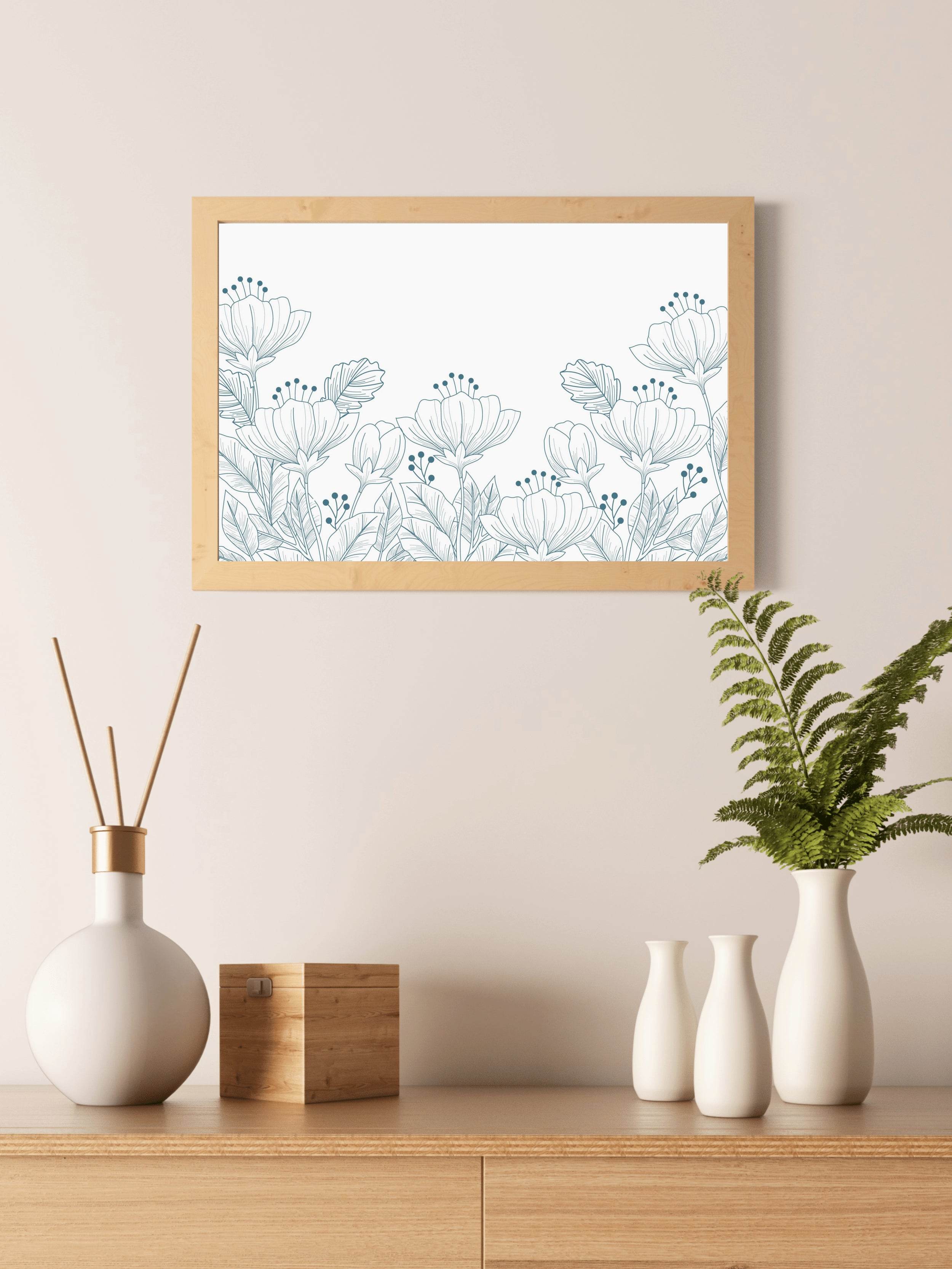 Pear Blossom Bouquet Wall Art - beink online art store