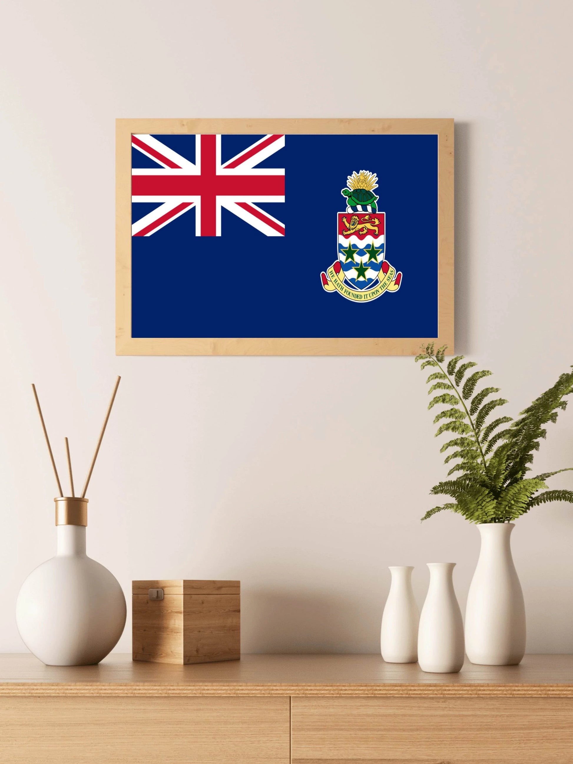 Cayman Islands National Flag Wall Art - beink online art store