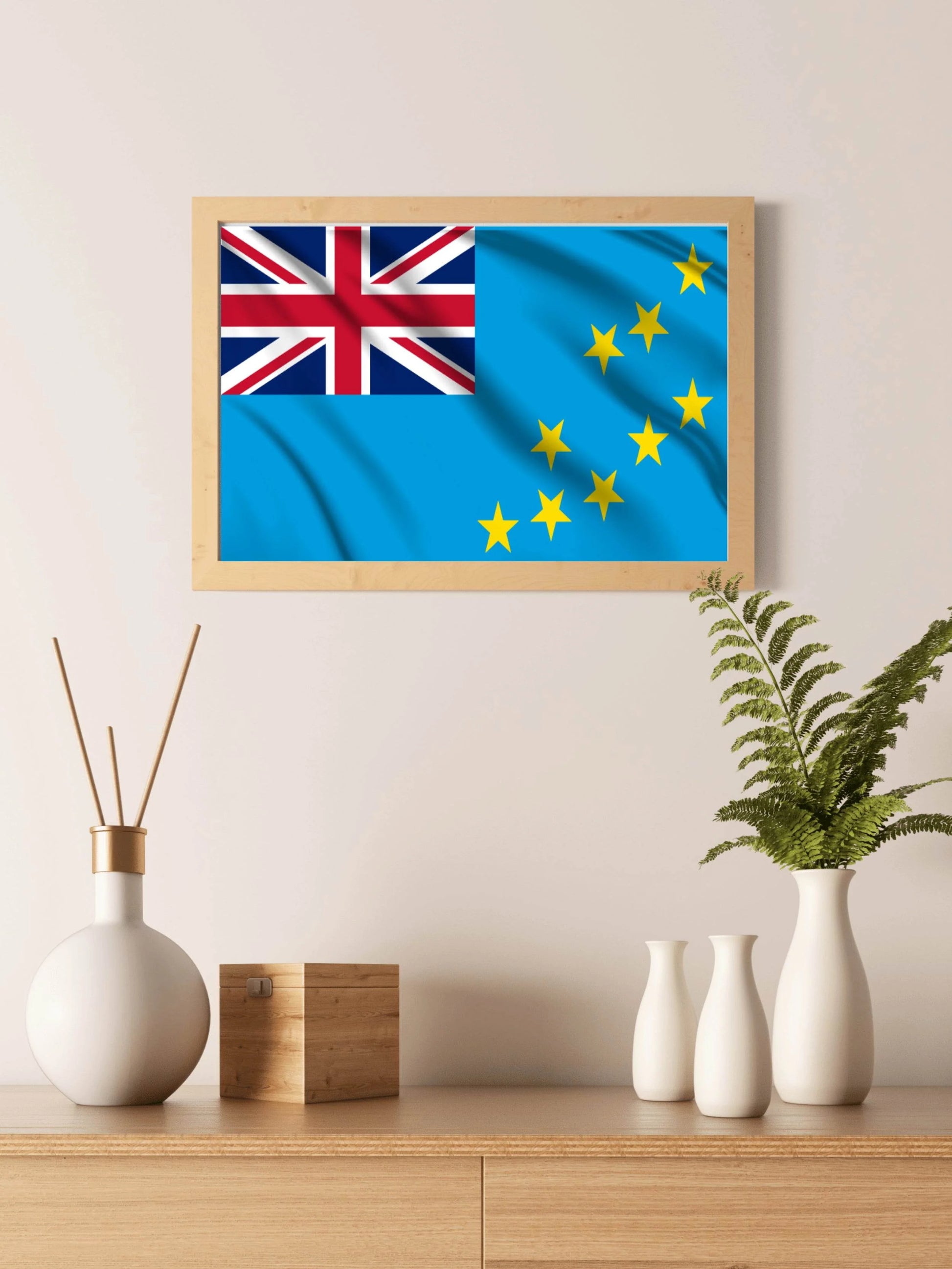 Tuvalu National Flag Wall Art - beink online art store