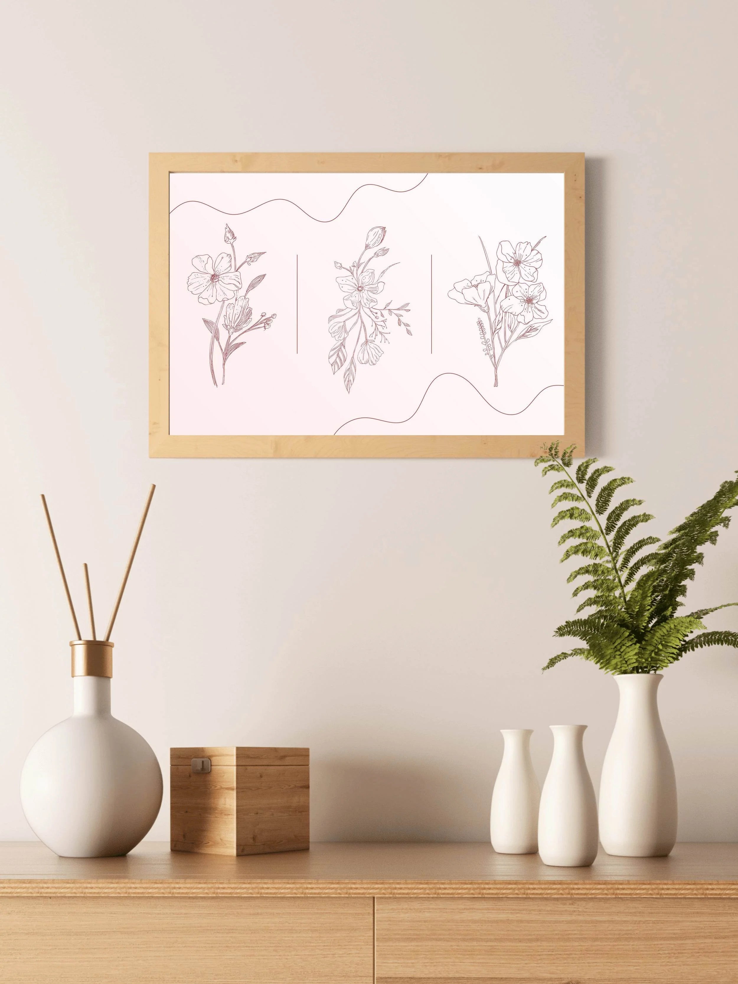 Design of Calendula Officinalis Flowers Wall Art - beink online art store