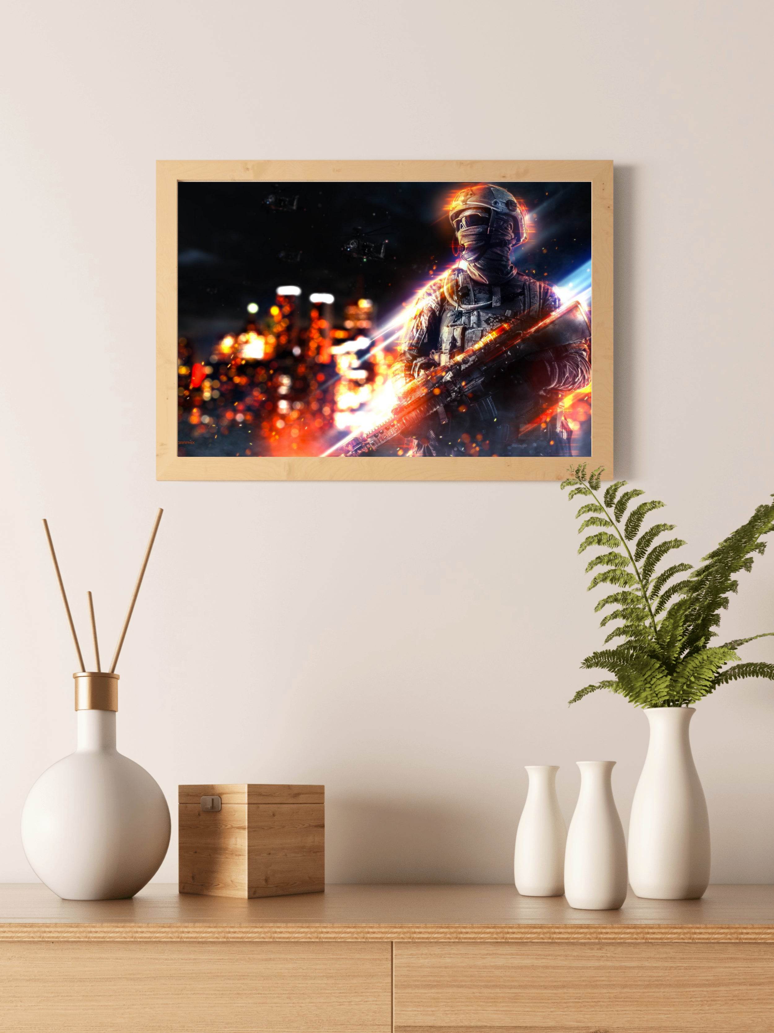 Soldier Battlefield Gaming Wall Art - beink online art store