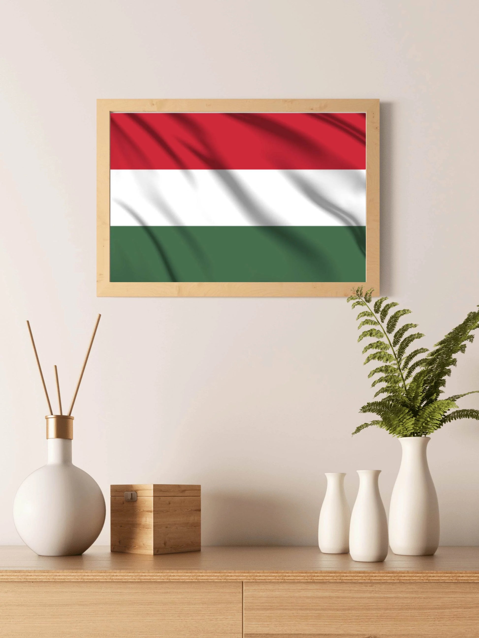 Hungary National Flag Wall Art - beink online art store